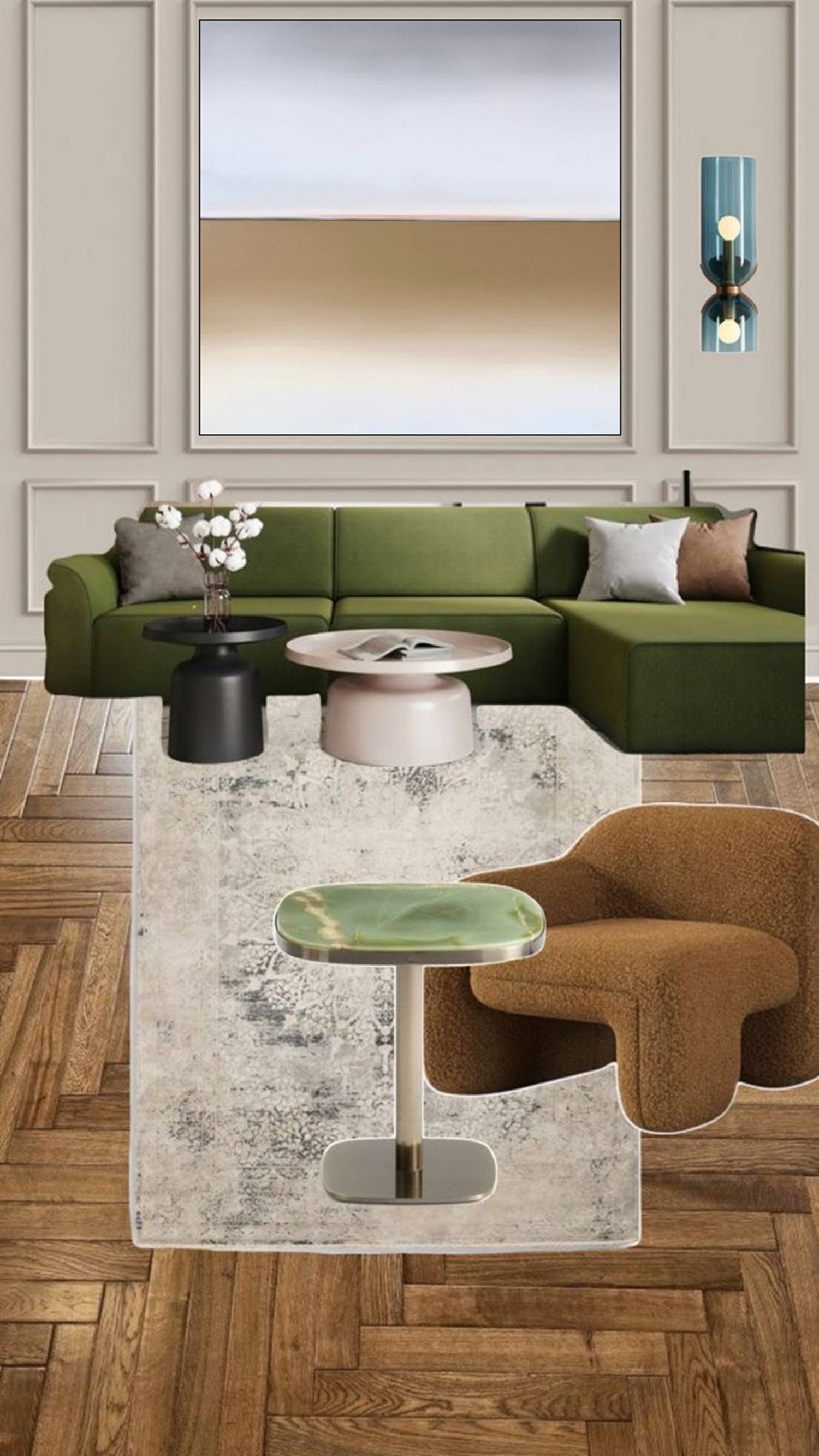 Horizon of Emotions: DEEP INSIDE #114 Abstract Painting Larissa Uvarova - Subjektiv.art