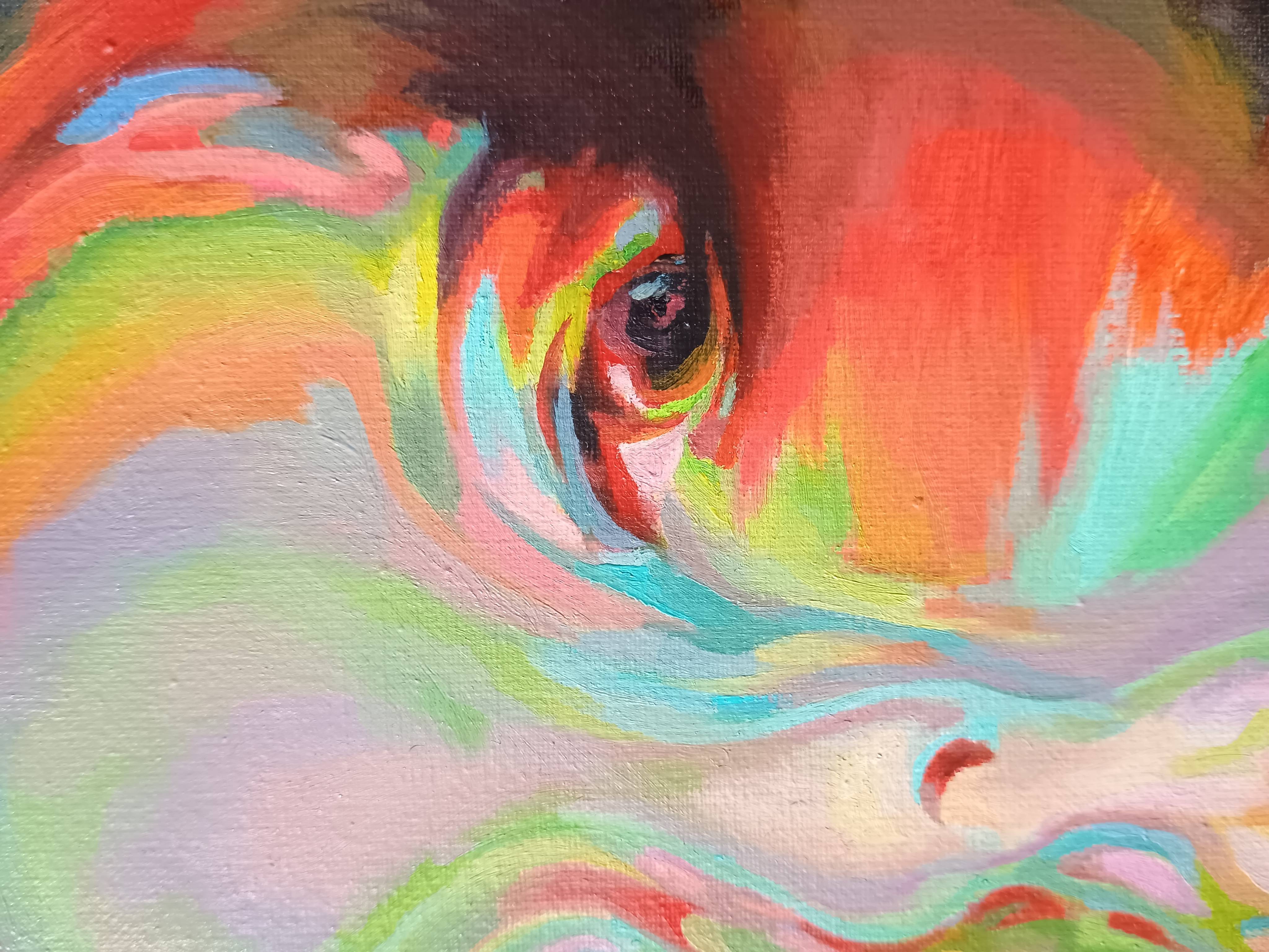 Without title Expressive and gestural Painting Svitlana Ahranovska - Subjektiv.art