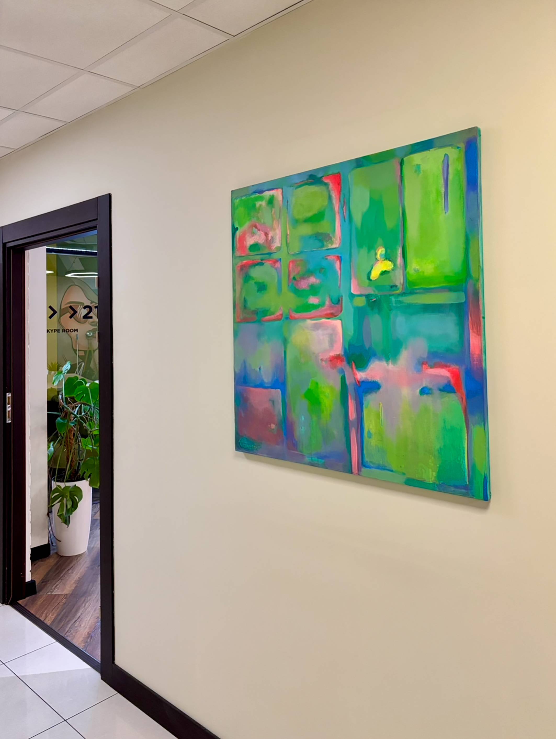 Windows Abstract Painting Alena Kuznetsova - Subjektiv.art