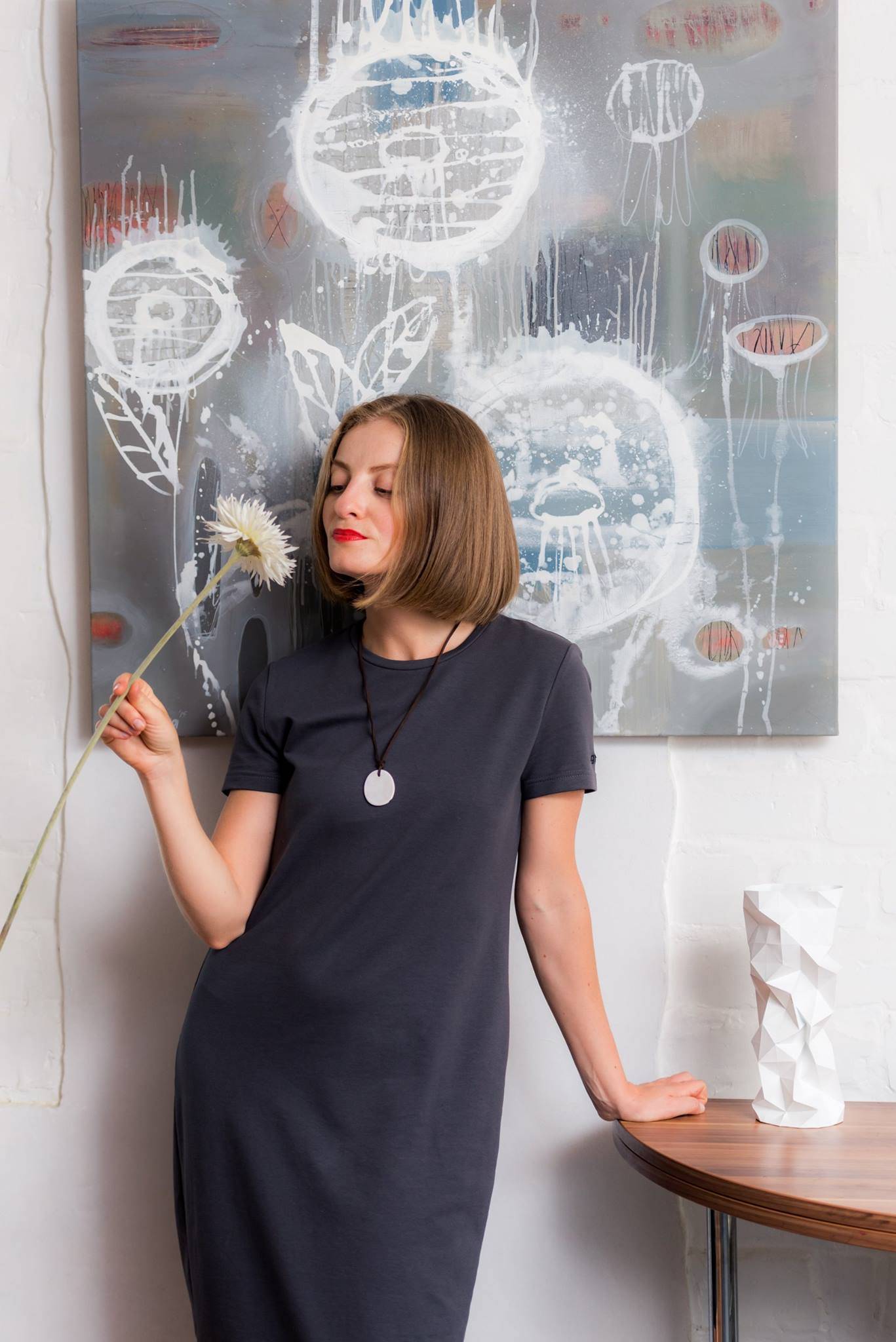 Flowers Abstract Painting Alena Kuznetsova - Subjektiv.art