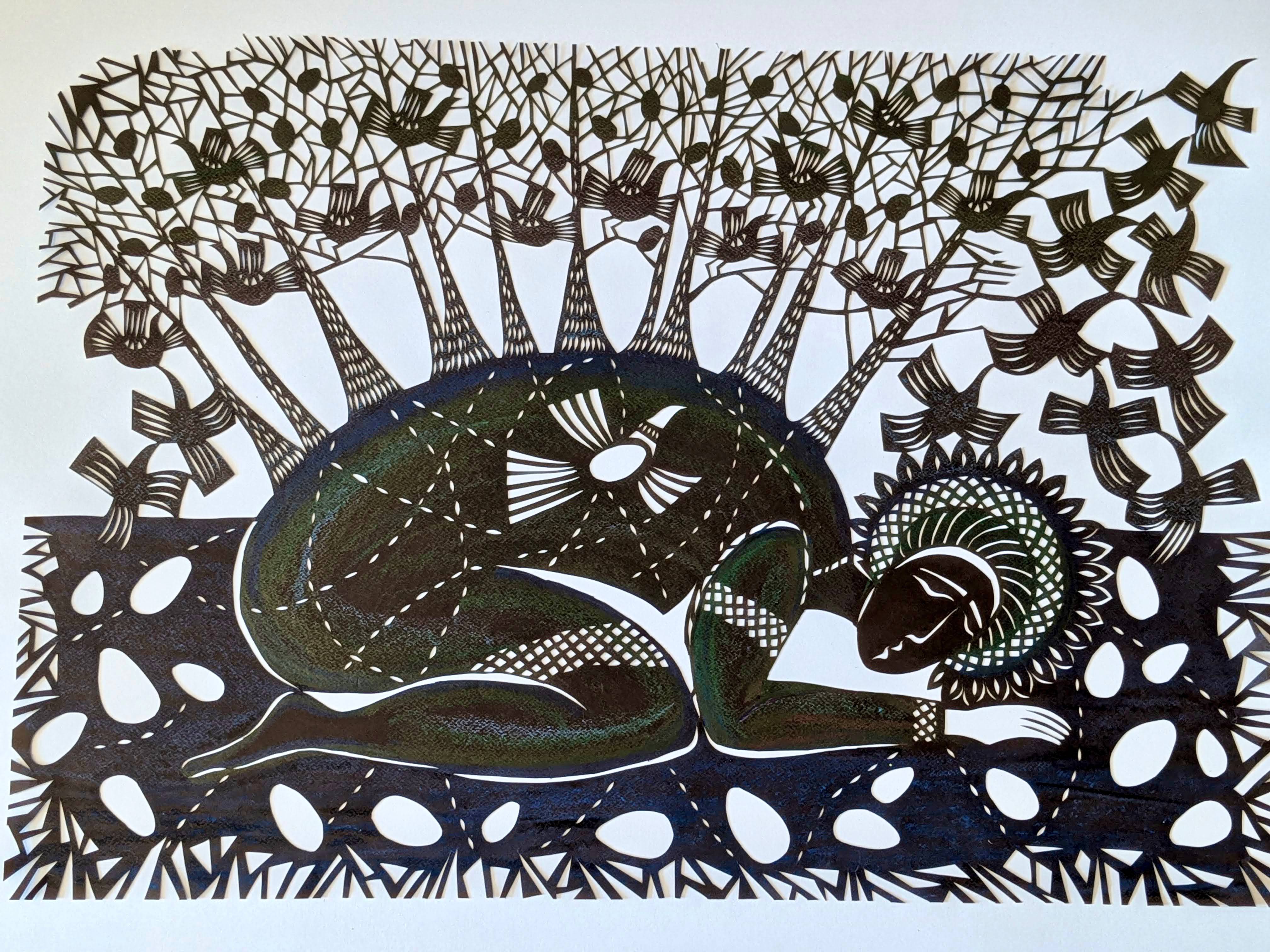 ”Talking to the Earth” Unspecified Mixed media Julia Datchenko - Subjektiv.art