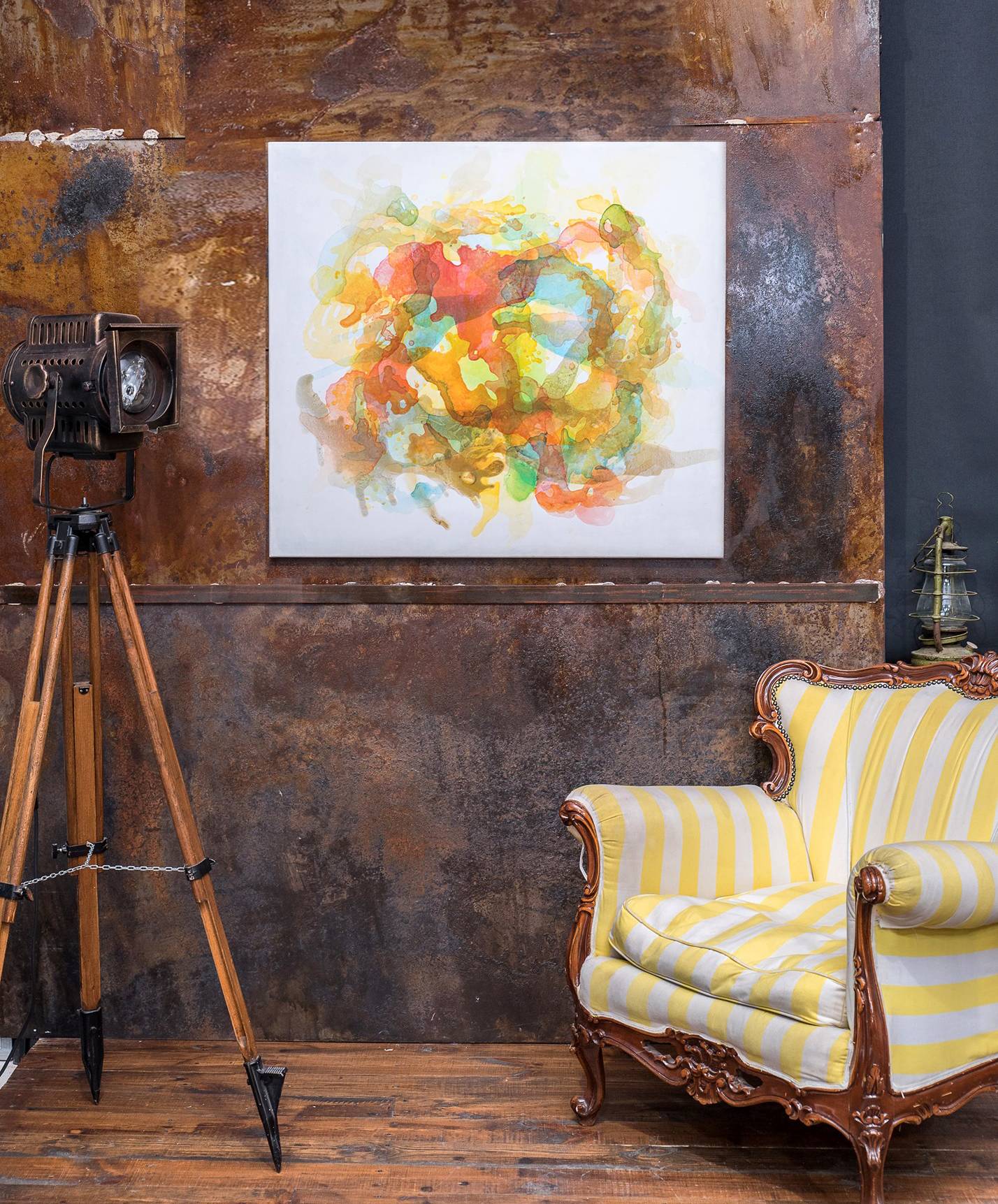 Shining of the Spotless Mind Abstract Painting Alena Kuznetsova - Subjektiv.art