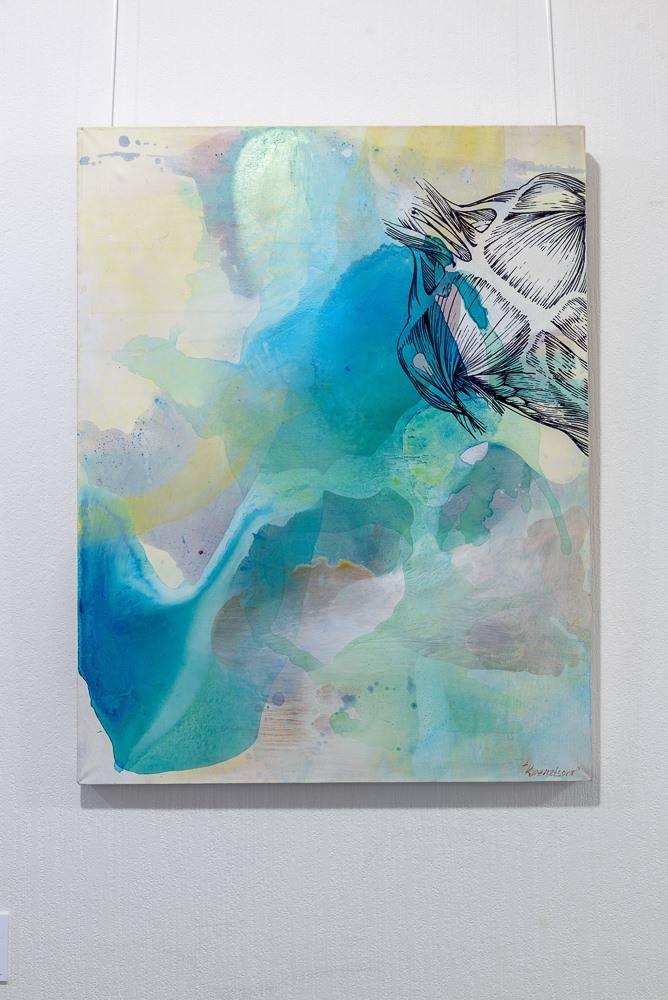 Flesh #7 Abstract Painting Alena Kuznetsova - Subjektiv.art