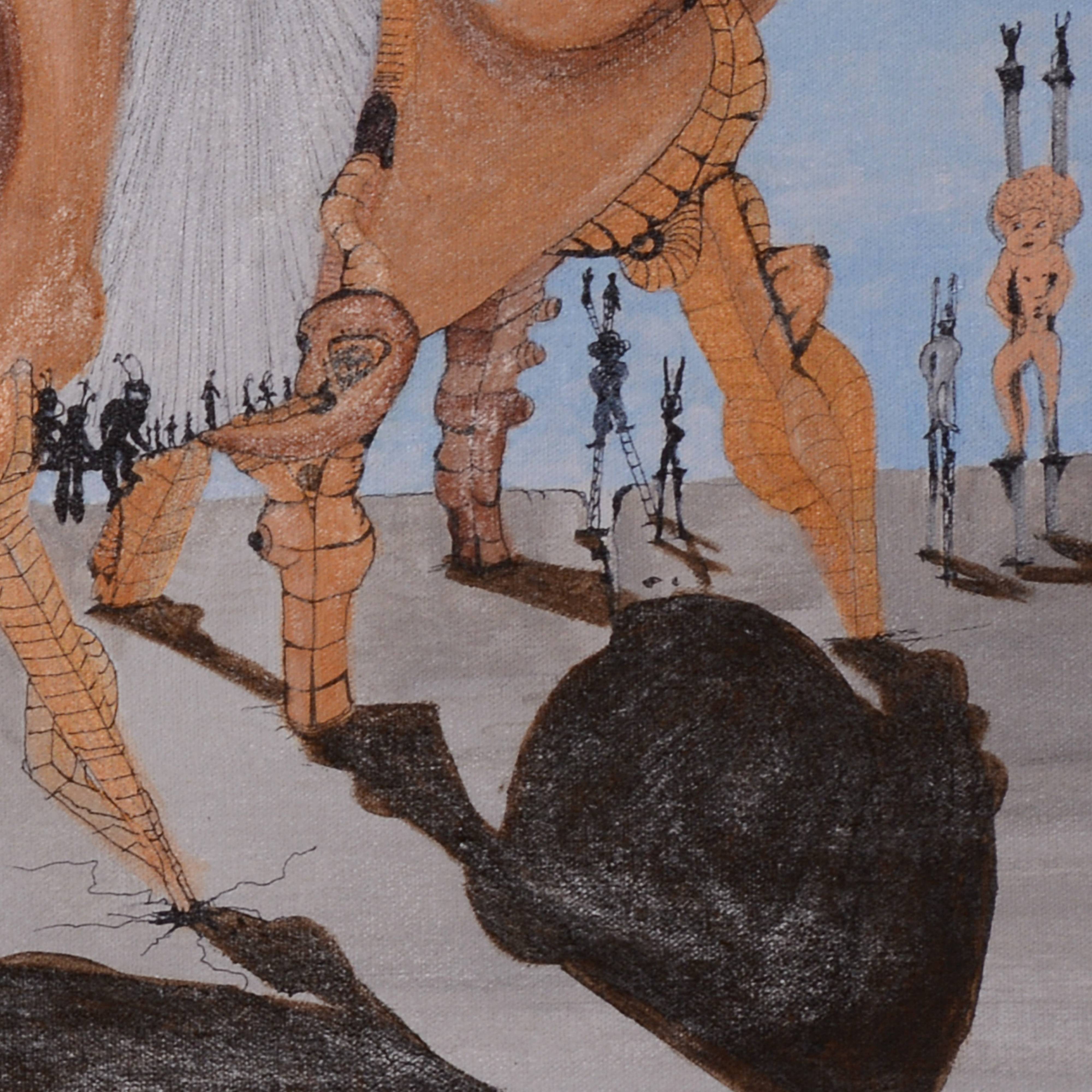 The History of the Wanderer Surrealistic Painting Kozso Art - Subjektiv.art