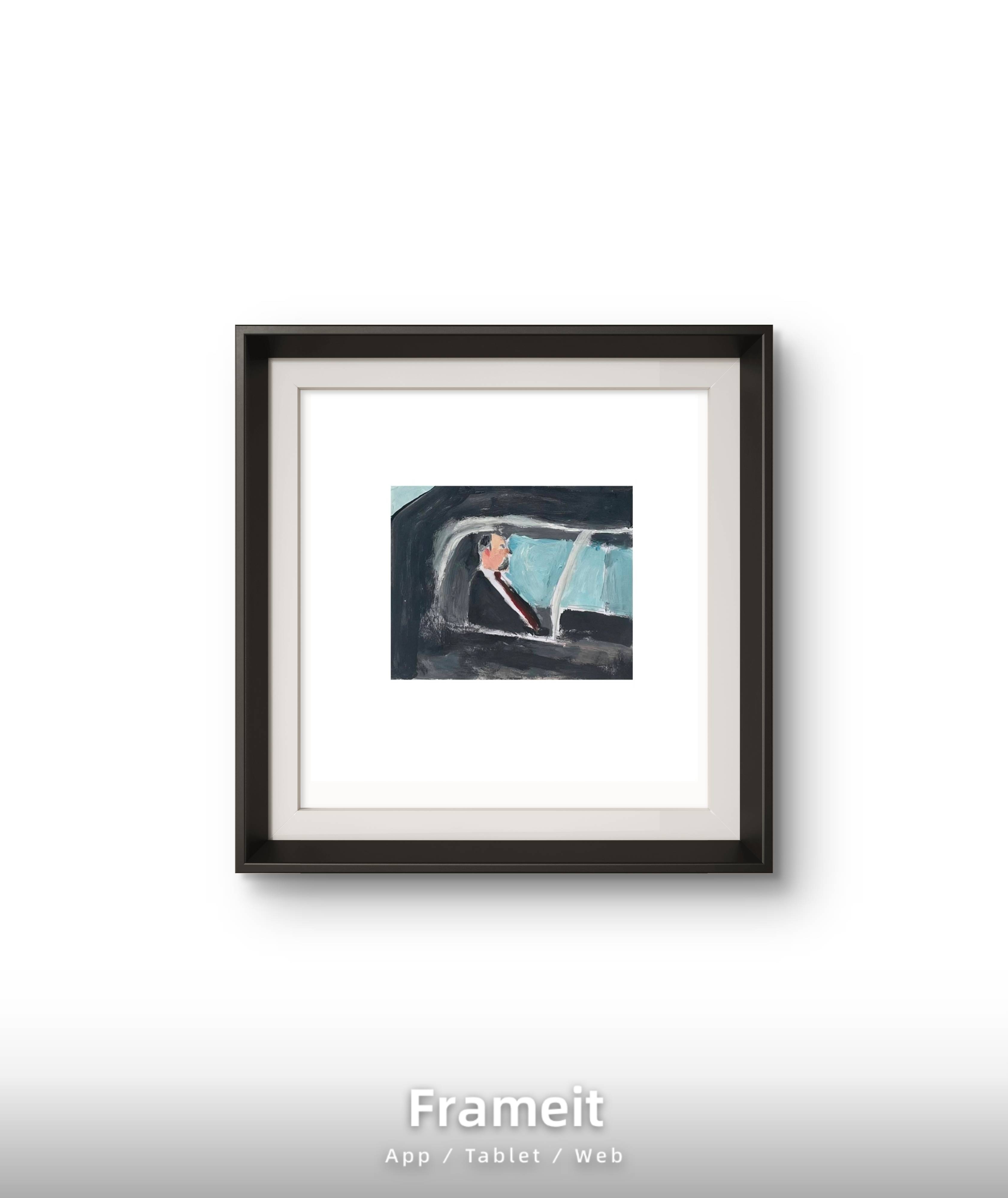 Appointment  Expressive and gestural Painting Irfan Ajvazi - Subjektiv.art