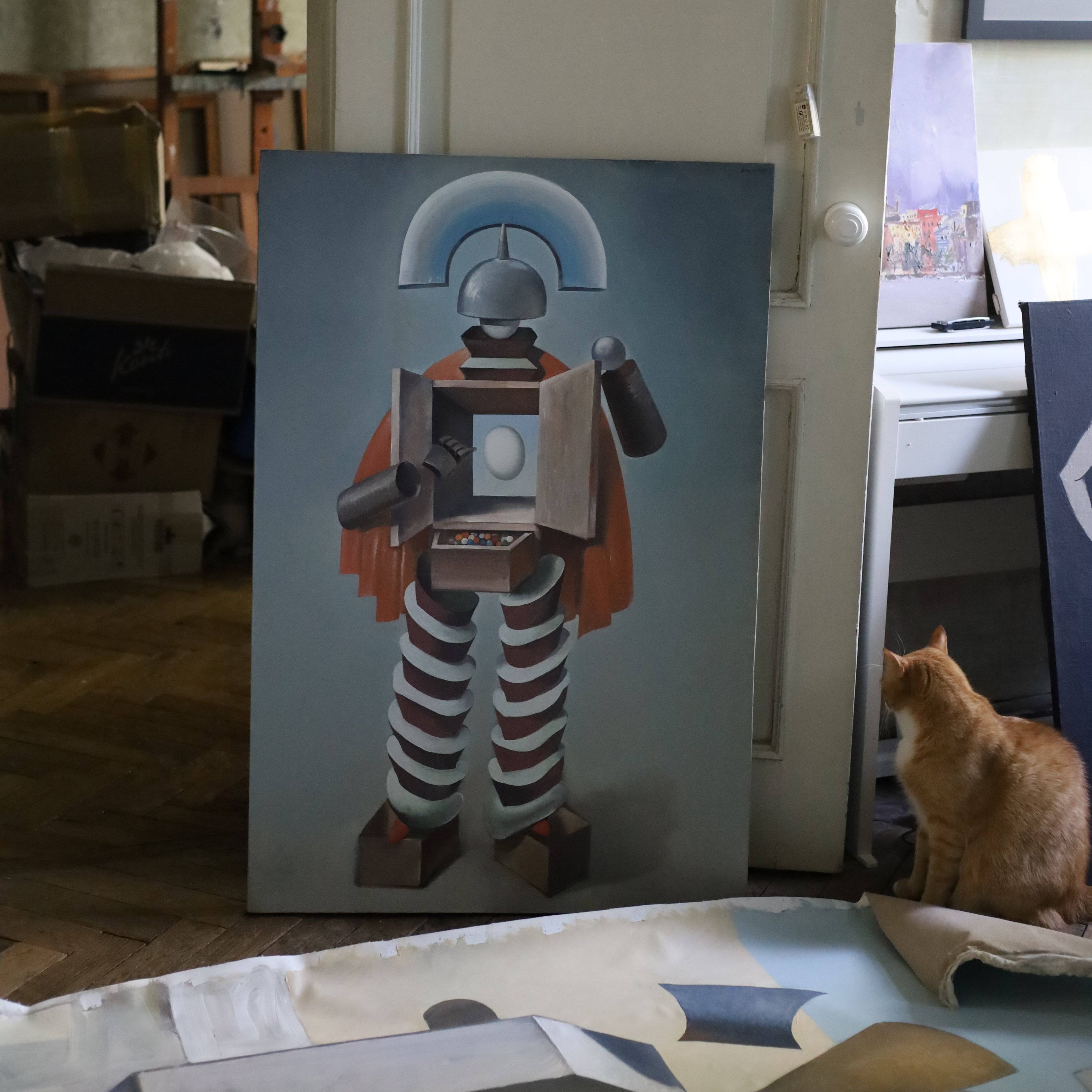 Candyman Abstract Painting Andrii Dudchenko - Subjektiv.art