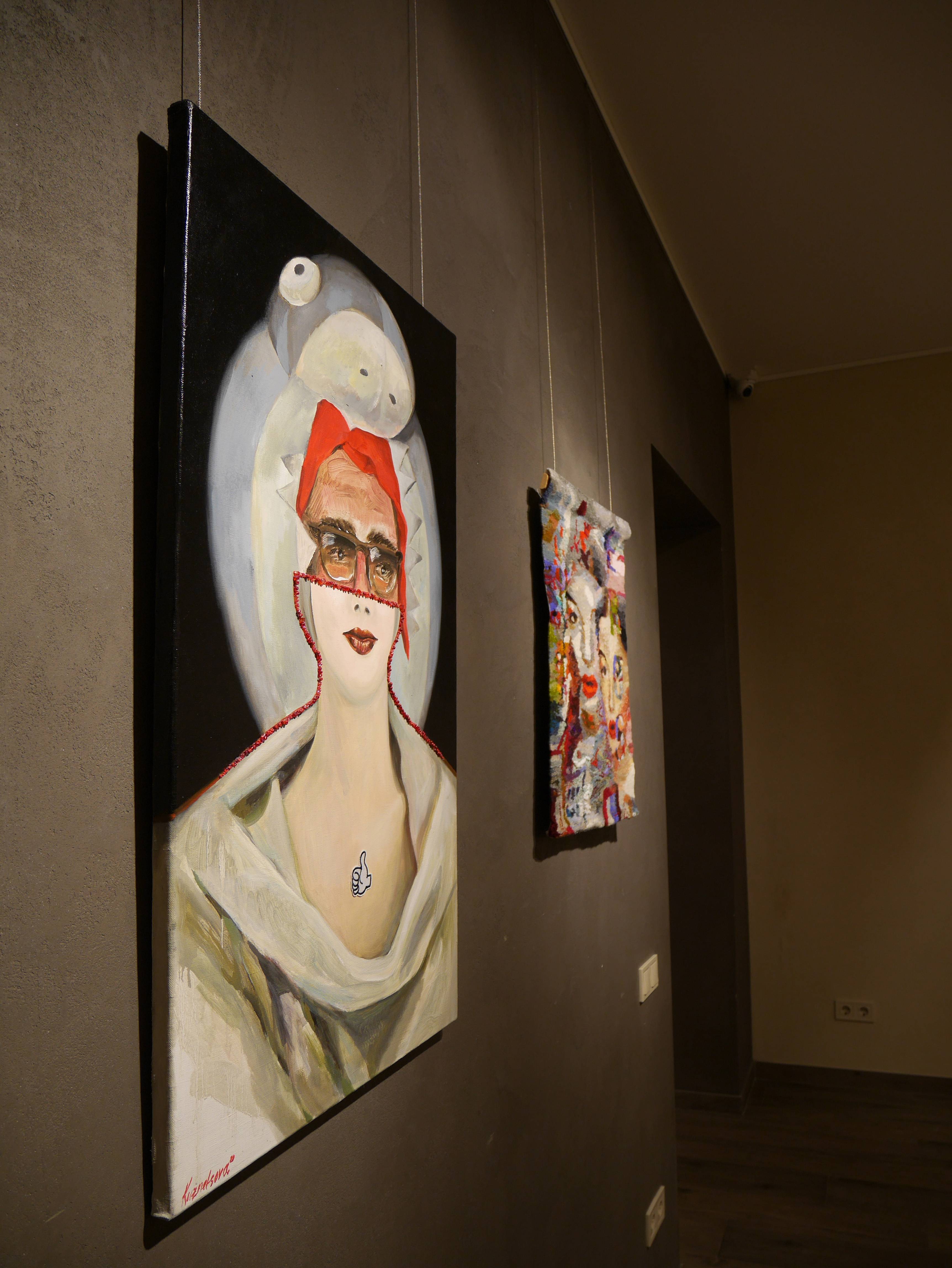 Shark-neckline (Relations with the Image cycle) Surrealistic Painting Alena Kuznetsova - Subjektiv.art