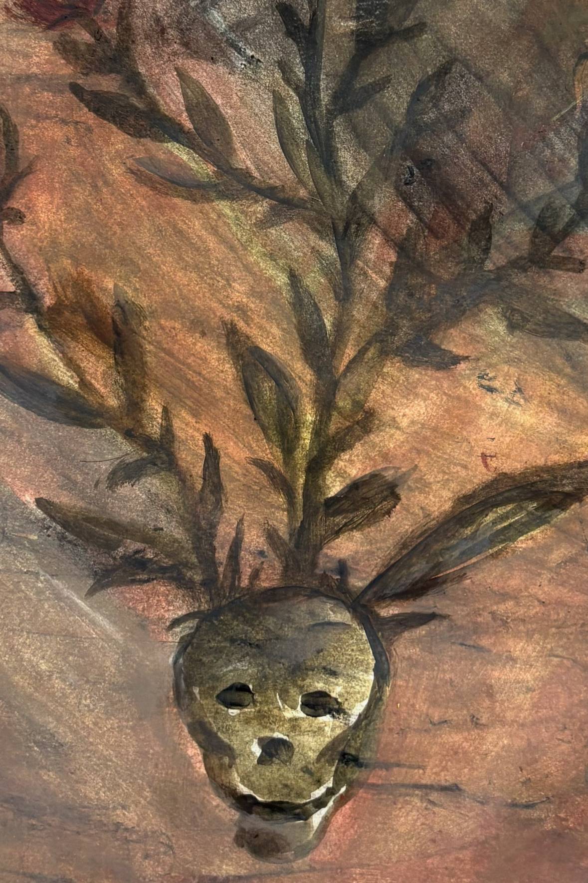 Something about an indestructible drop Naive Painting Anastasiia Leliuk - Subjektiv.art