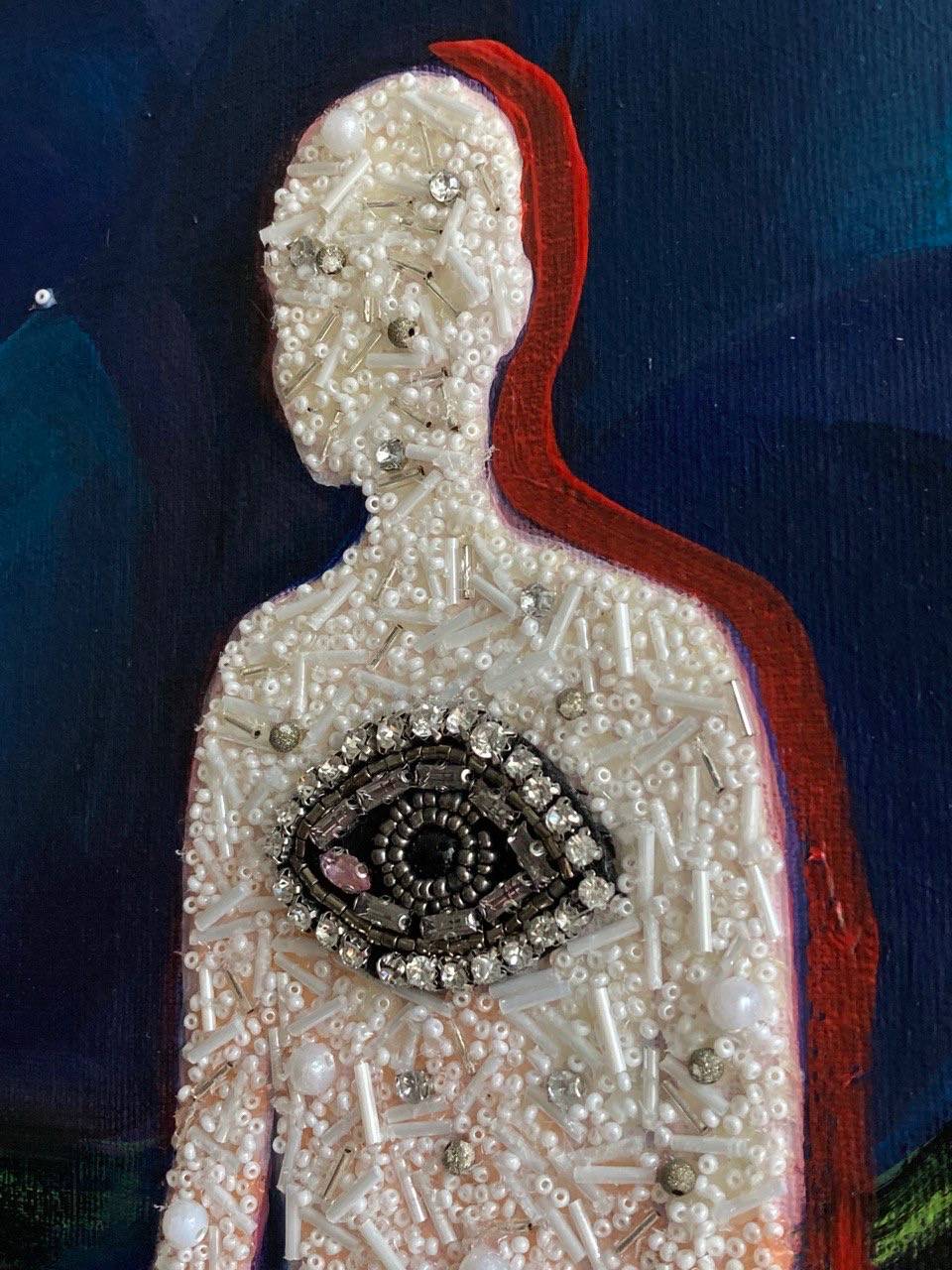 Сrossing into absence (Relations with the Image сусle) Surrealistic Painting Alena Kuznetsova - Subjektiv.art