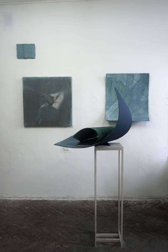 Blue object Abstract Mixed media MAKSYM MAZUR - Subjektiv.art