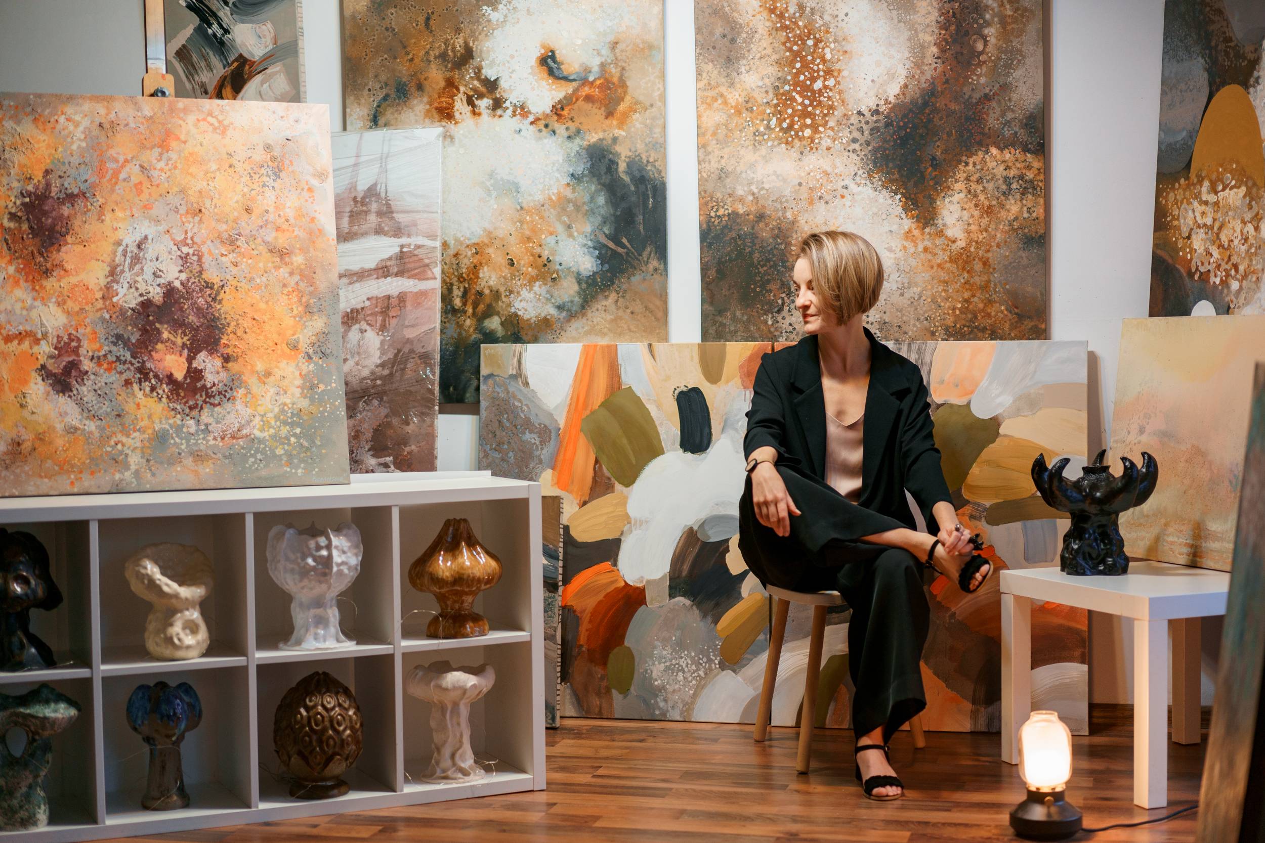 Autumn Textured (Gamma series) Abstract Painting Alena Kuznetsova - Subjektiv.art