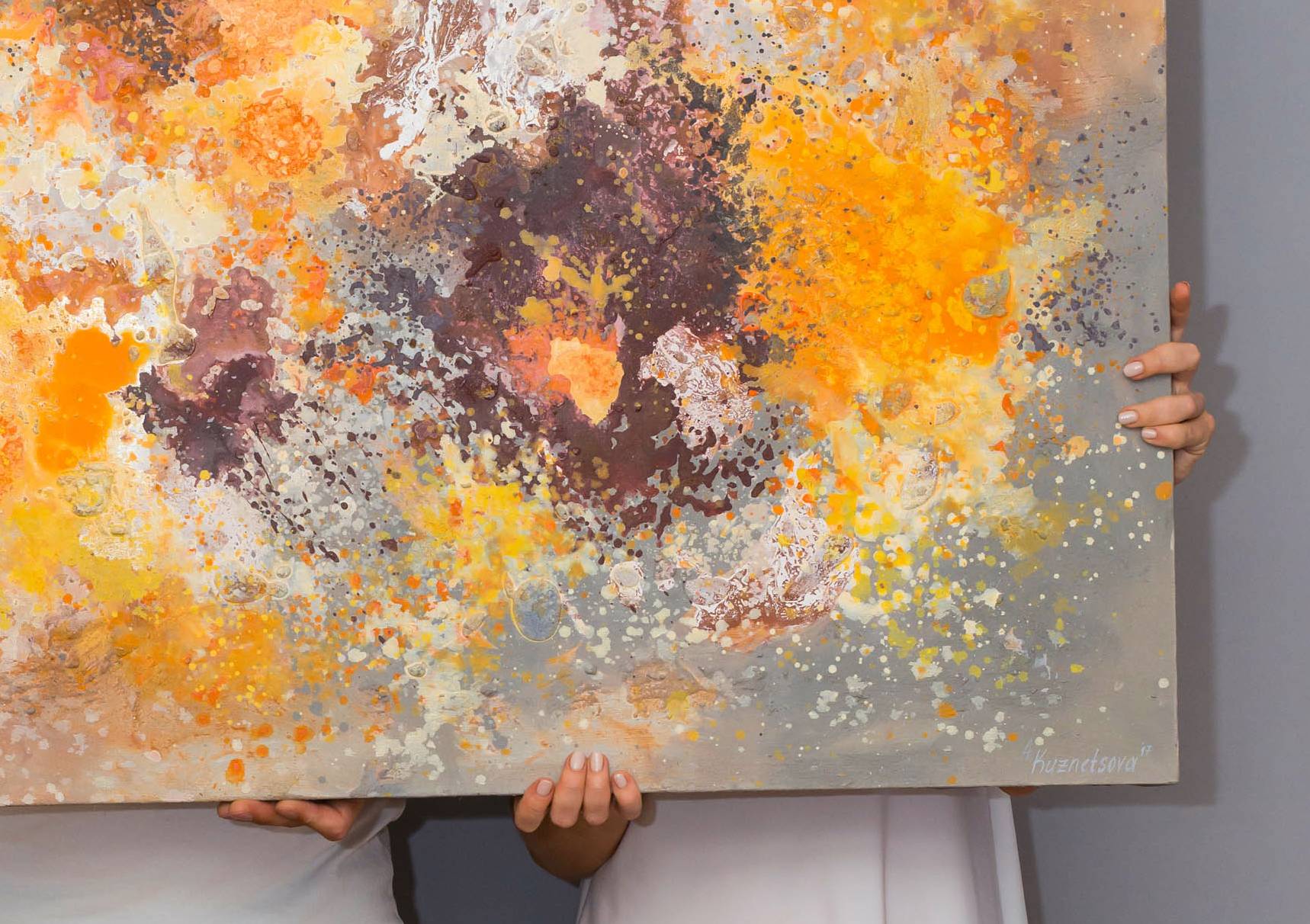 Autumn Textured (Gamma series) Abstract Painting Alena Kuznetsova - Subjektiv.art