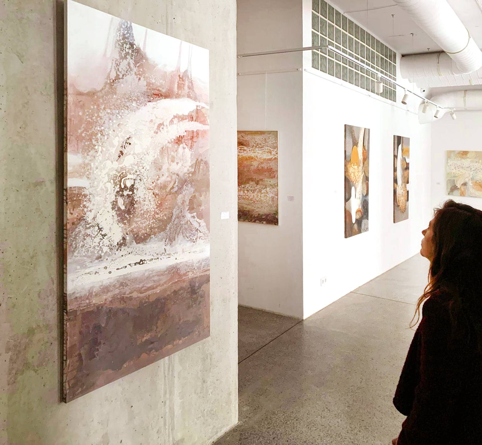 Coffee 1 (Gamma series) Abstract Painting Alena Kuznetsova - Subjektiv.art