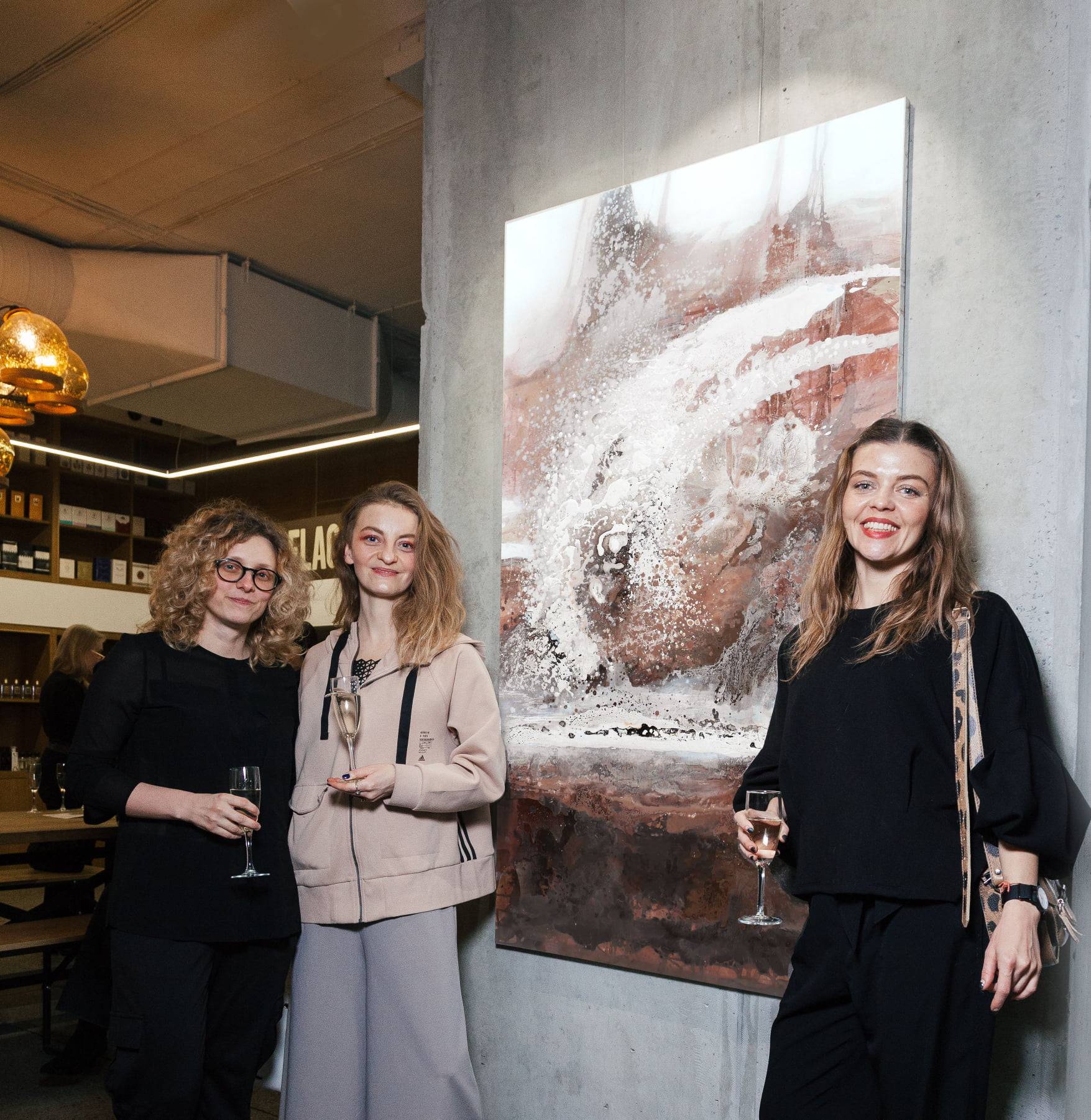 Coffee 1 (Gamma series) Abstract Painting Alena Kuznetsova - Subjektiv.art