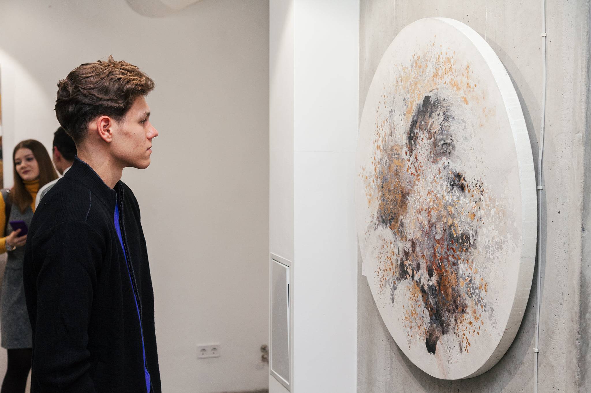 Moon 1 (Gamma series) Abstract Painting Alena Kuznetsova - Subjektiv.art