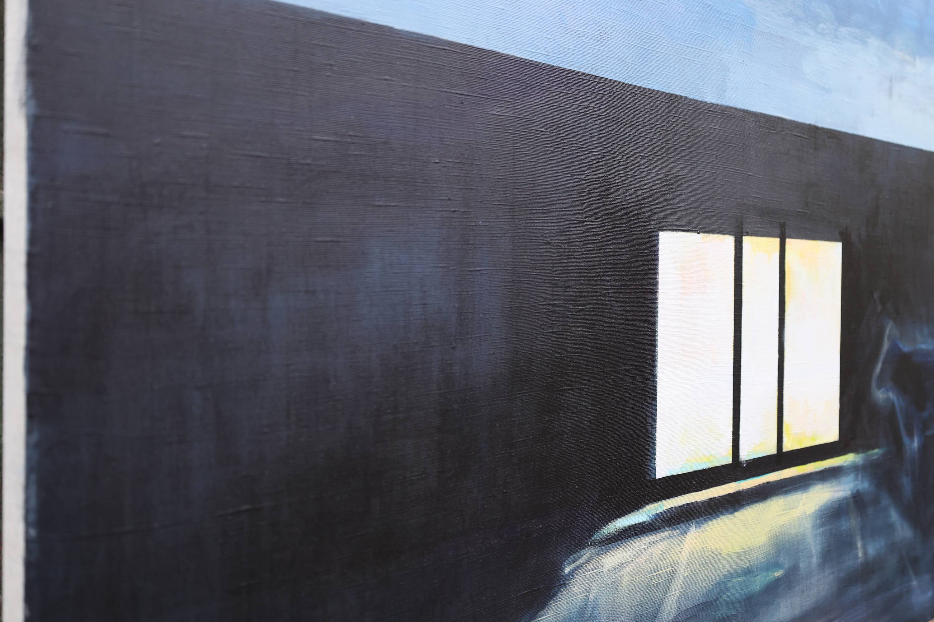 Ghost Town Modern Painting Artem Andreichuk - Subjektiv.art