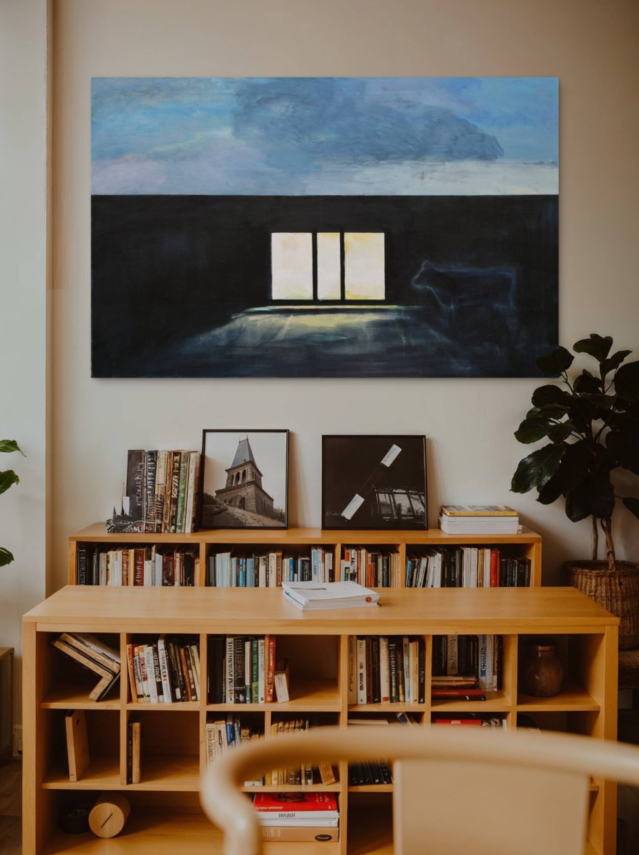 Ghost Town Modern Painting Artem Andreichuk - Subjektiv.art