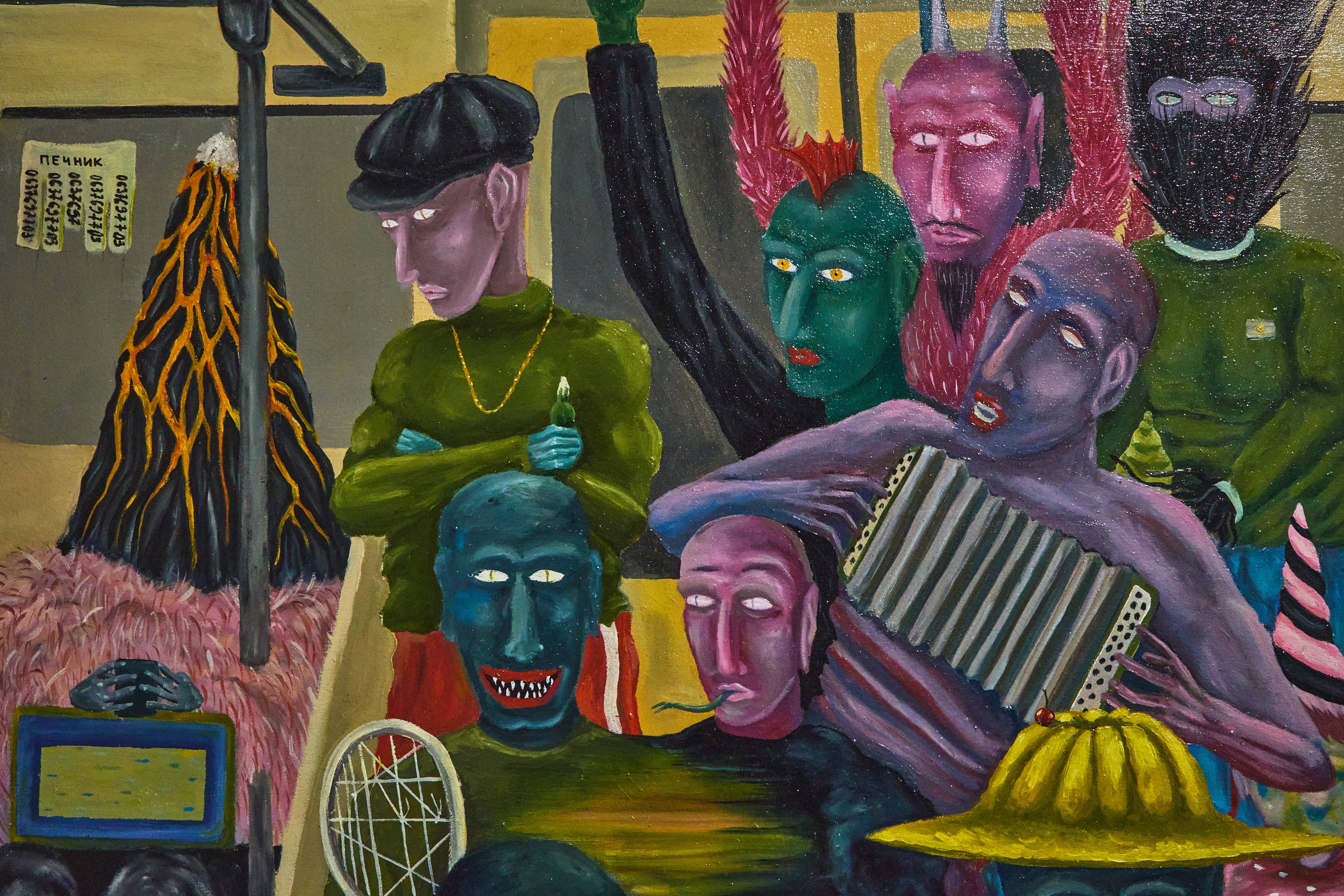 METRO Surrealistic Painting Semak Oleh - Subjektiv.art