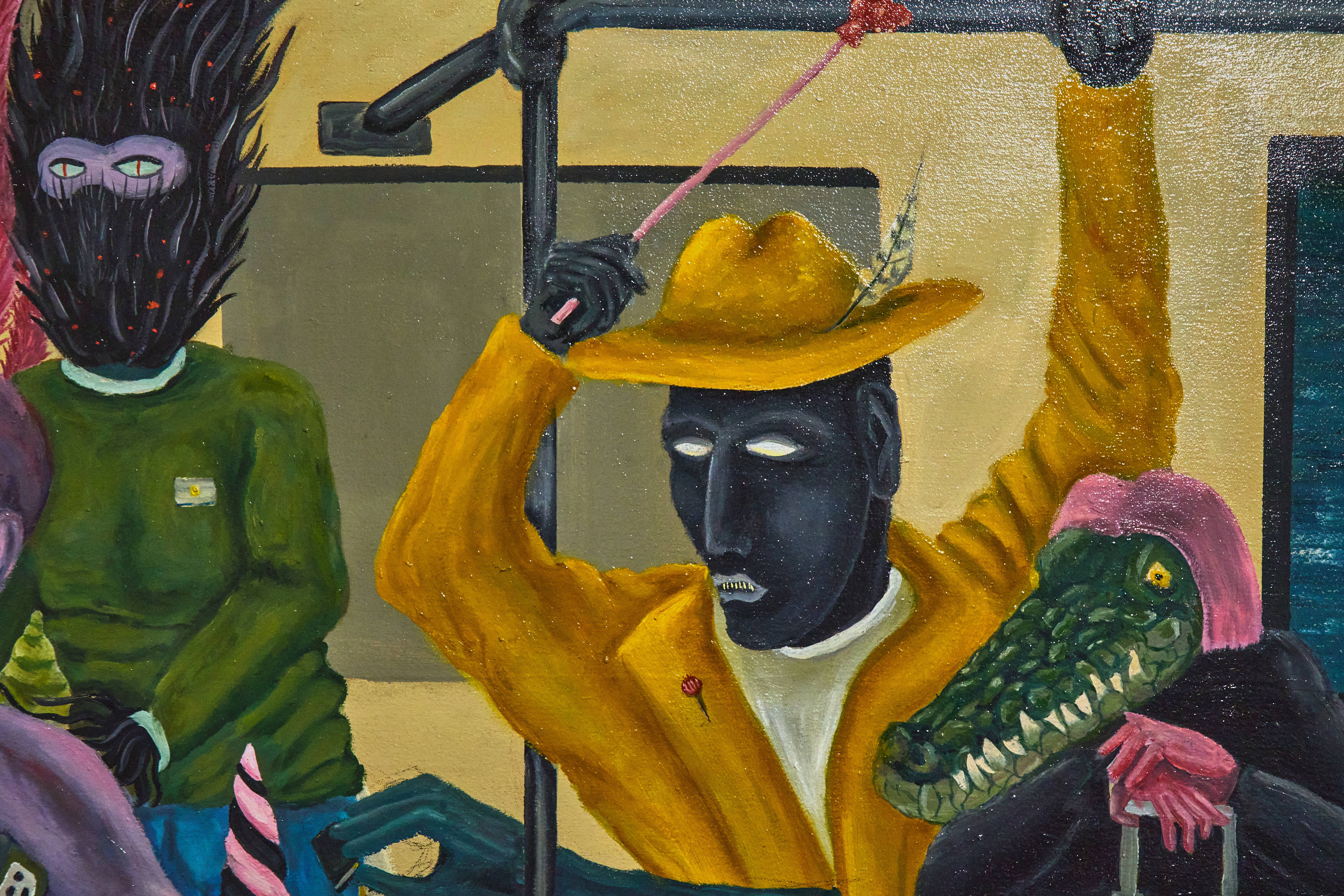 METRO Surrealistic Painting Semak Oleh - Subjektiv.art