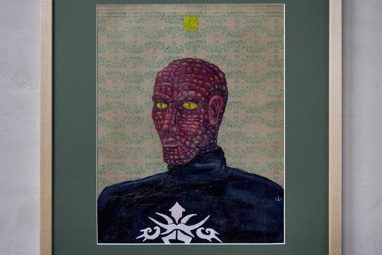 TRIBAL Series “Reptiloids of My City” Surrealistic Painting Semak Oleh - Subjektiv.art