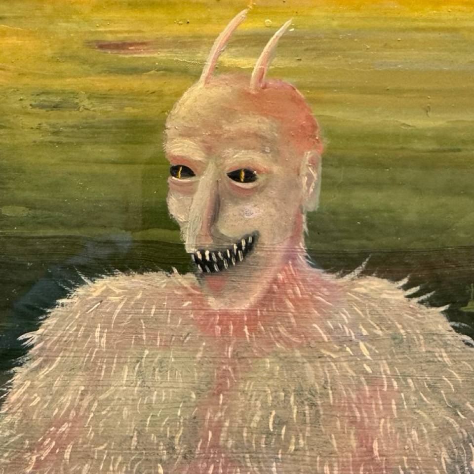 Four masks of a single theater. Surrealistic Painting Semak Oleh - Subjektiv.art