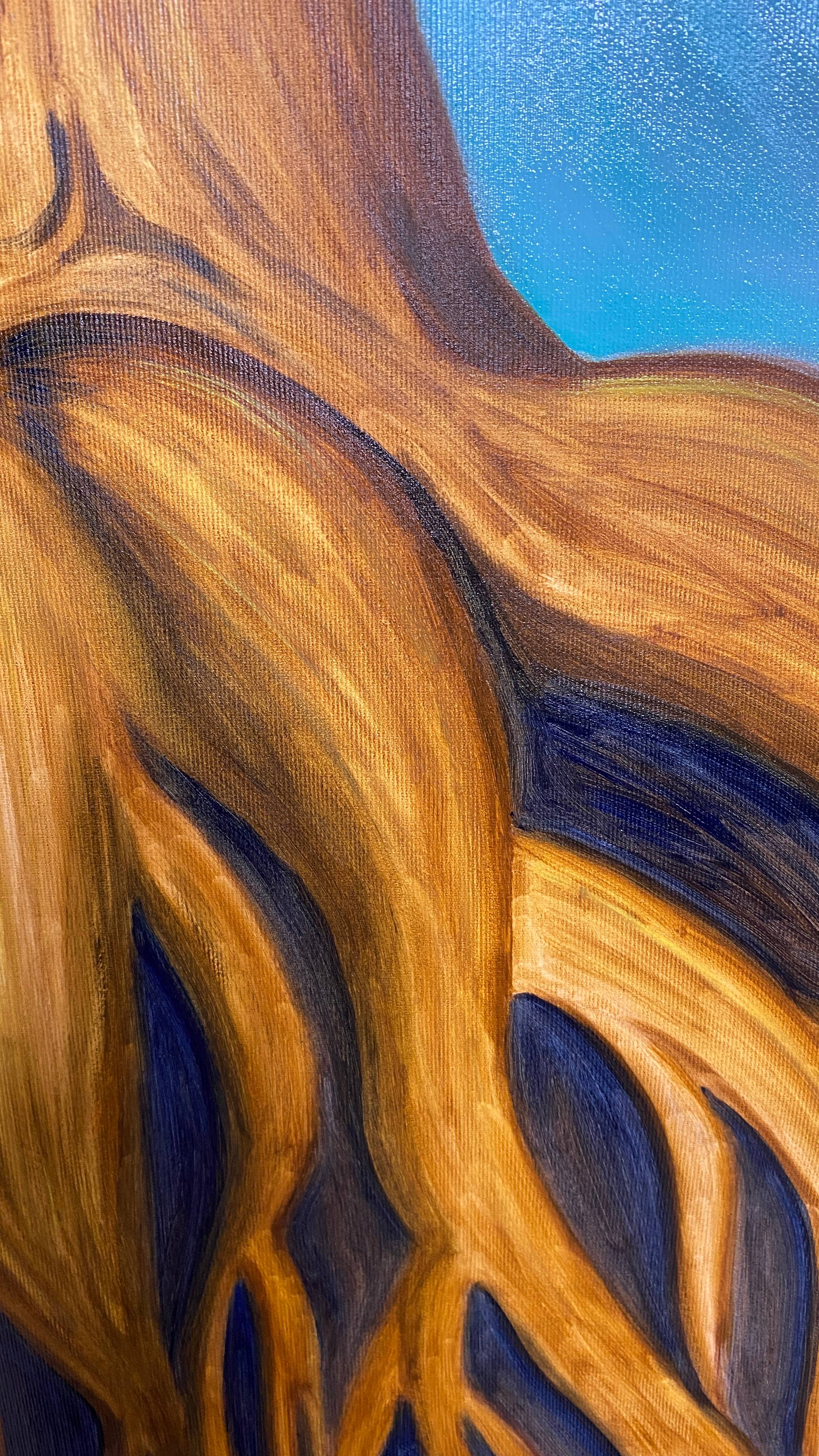 World Tree  Naive Painting Tamara Safarova - Subjektiv.art