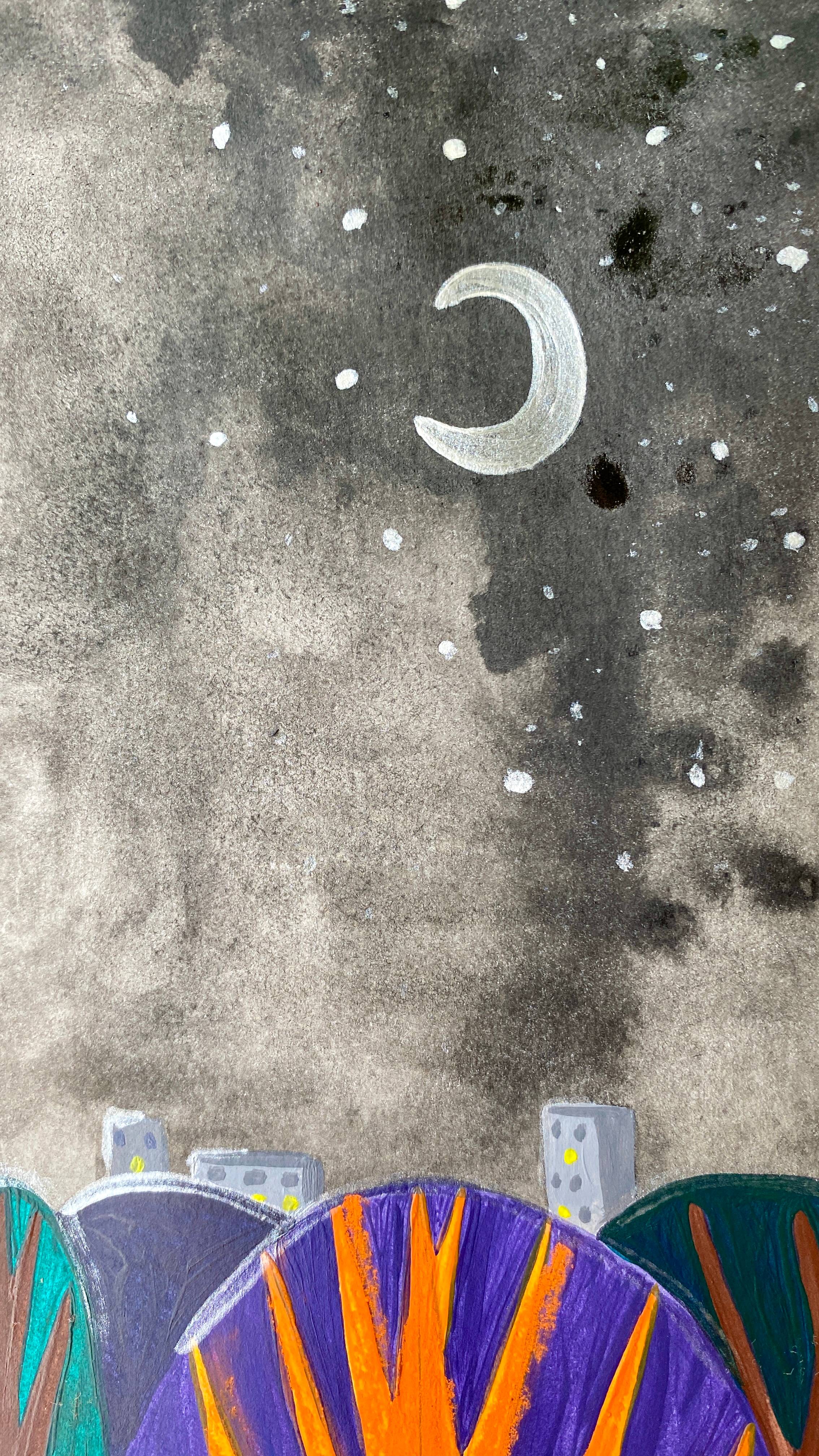 Crow's secrets Naive Painting Tamara Safarova - Subjektiv.art