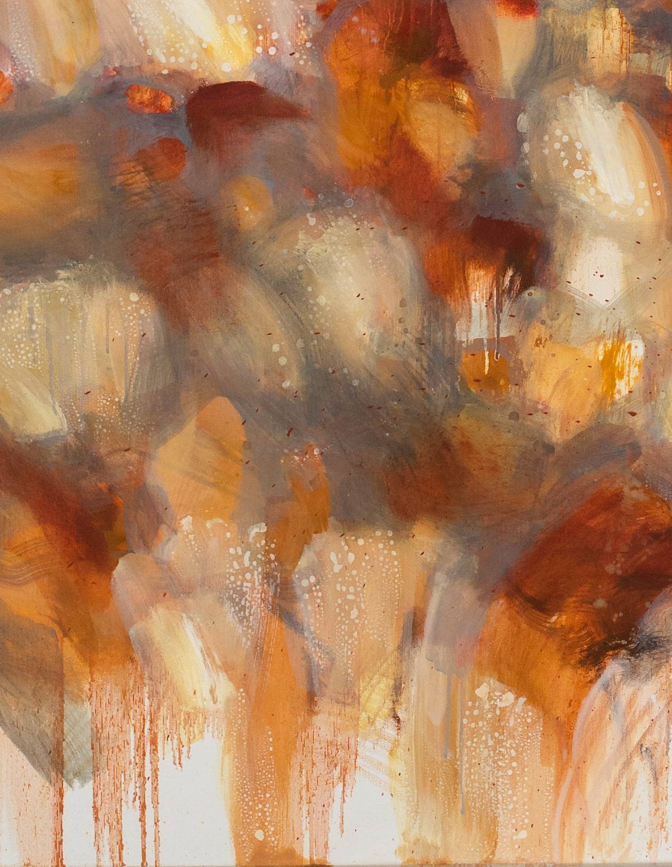 Mycelium (Familiar Ground series) Abstract Painting Alena Kuznetsova - Subjektiv.art