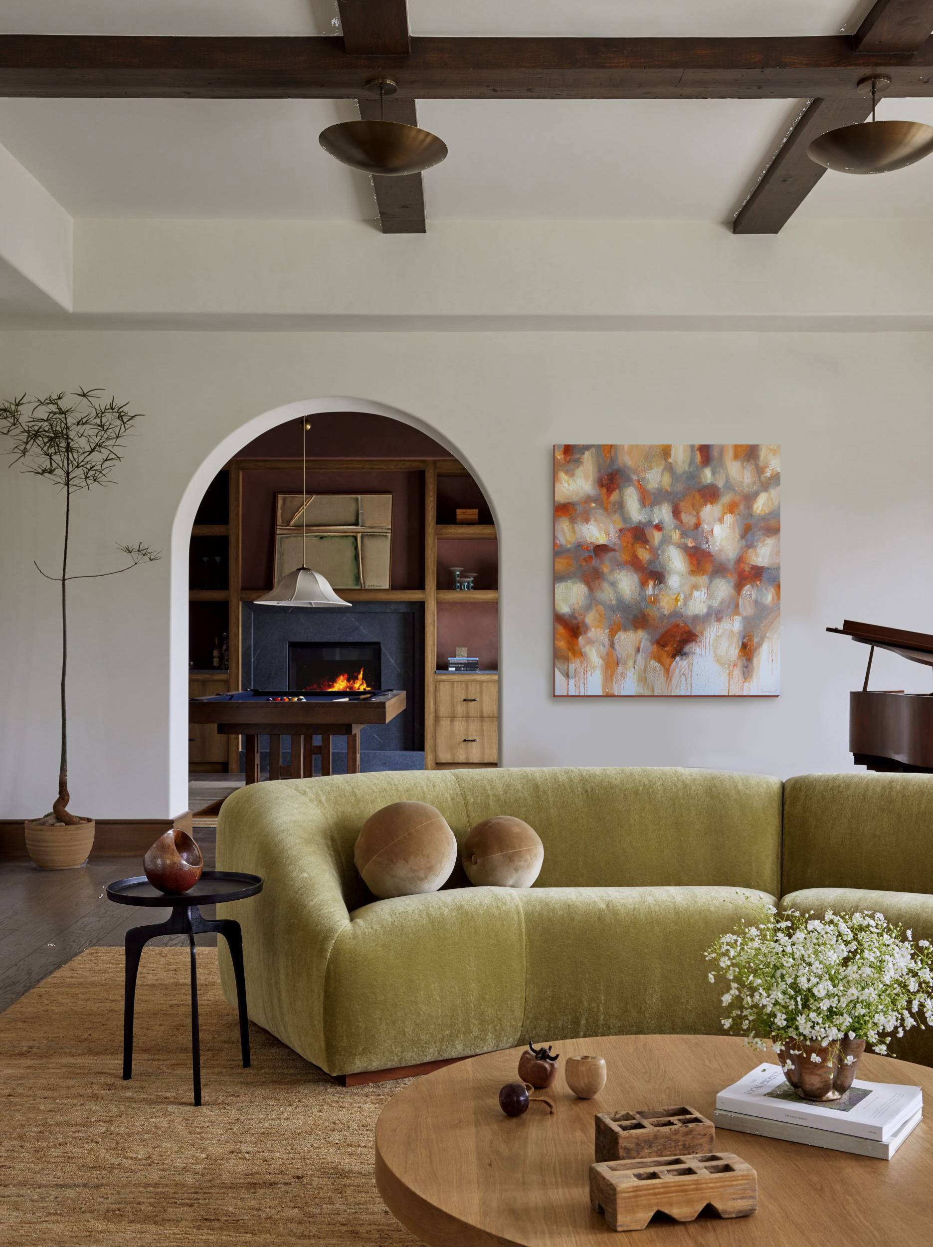 Mycelium (Familiar Ground series) Abstract Painting Alena Kuznetsova - Subjektiv.art