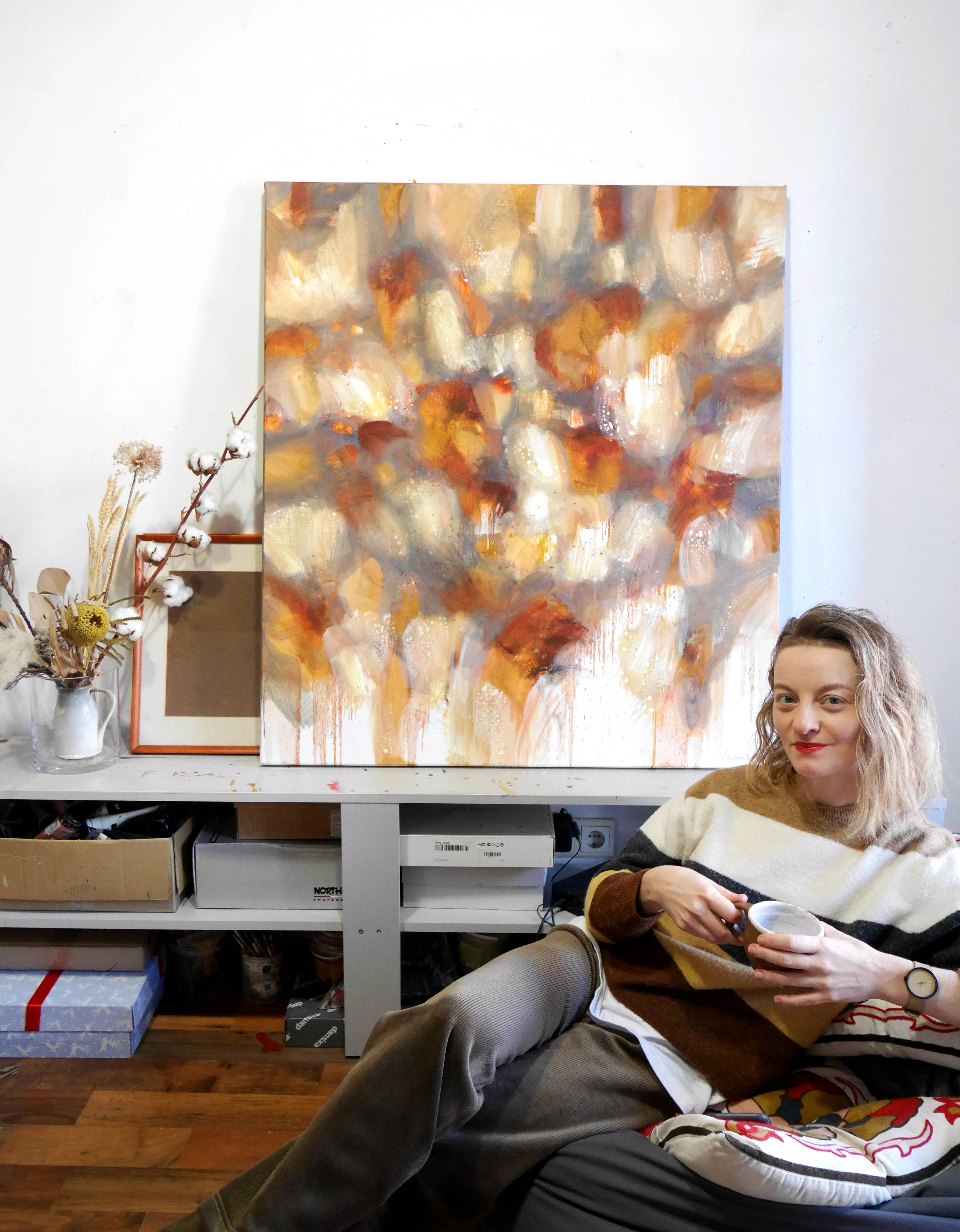 Mycelium (Familiar Ground series) Abstract Painting Alena Kuznetsova - Subjektiv.art