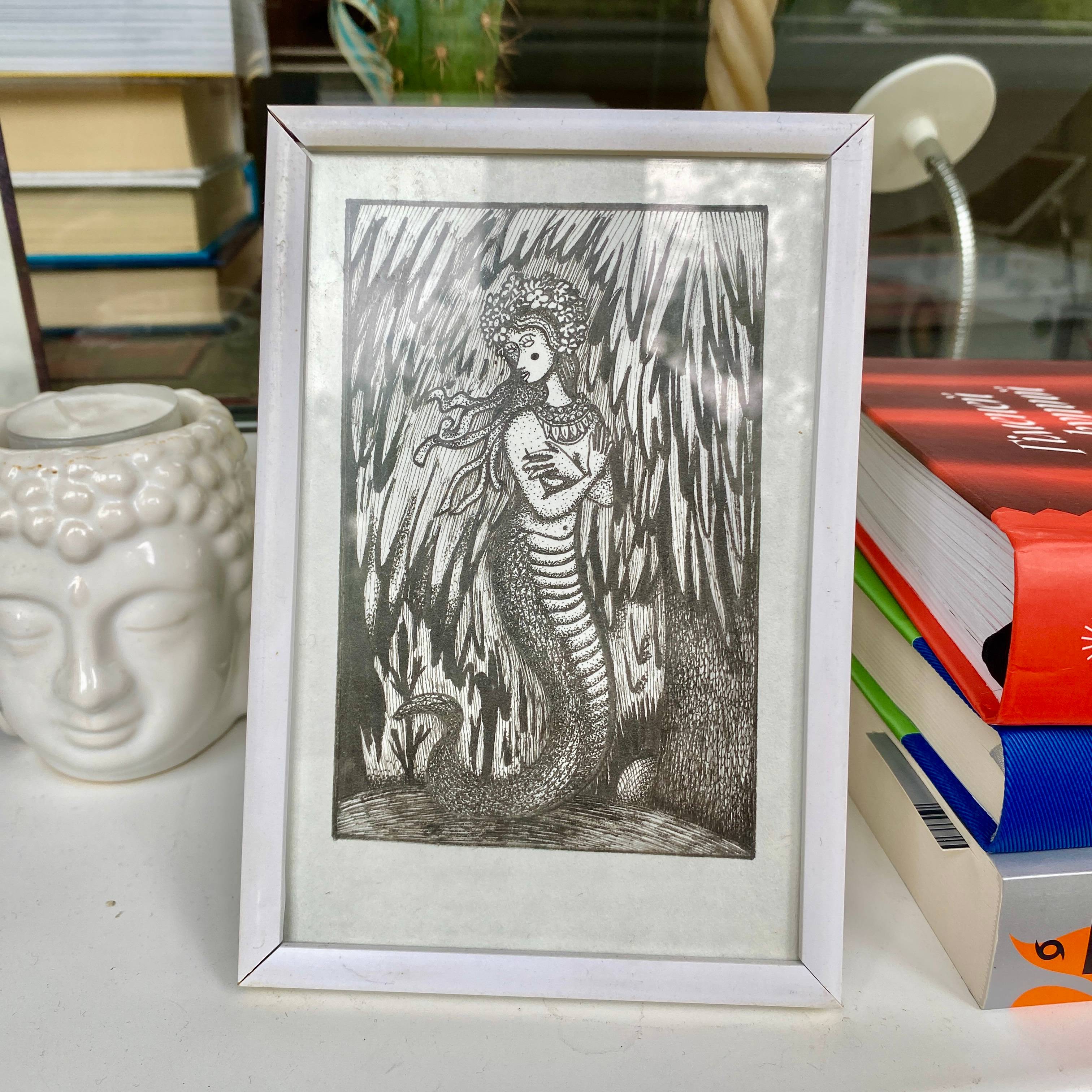 Helena the Snake Graphic, illustrative and typographic Drawing Tamara Safarova - Subjektiv.art