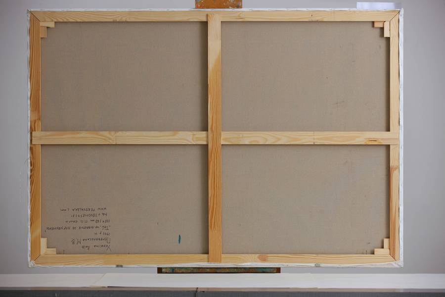 The one who hides behind the cherubim Fine Art Painting Myroslava Perevalska - Subjektiv.art