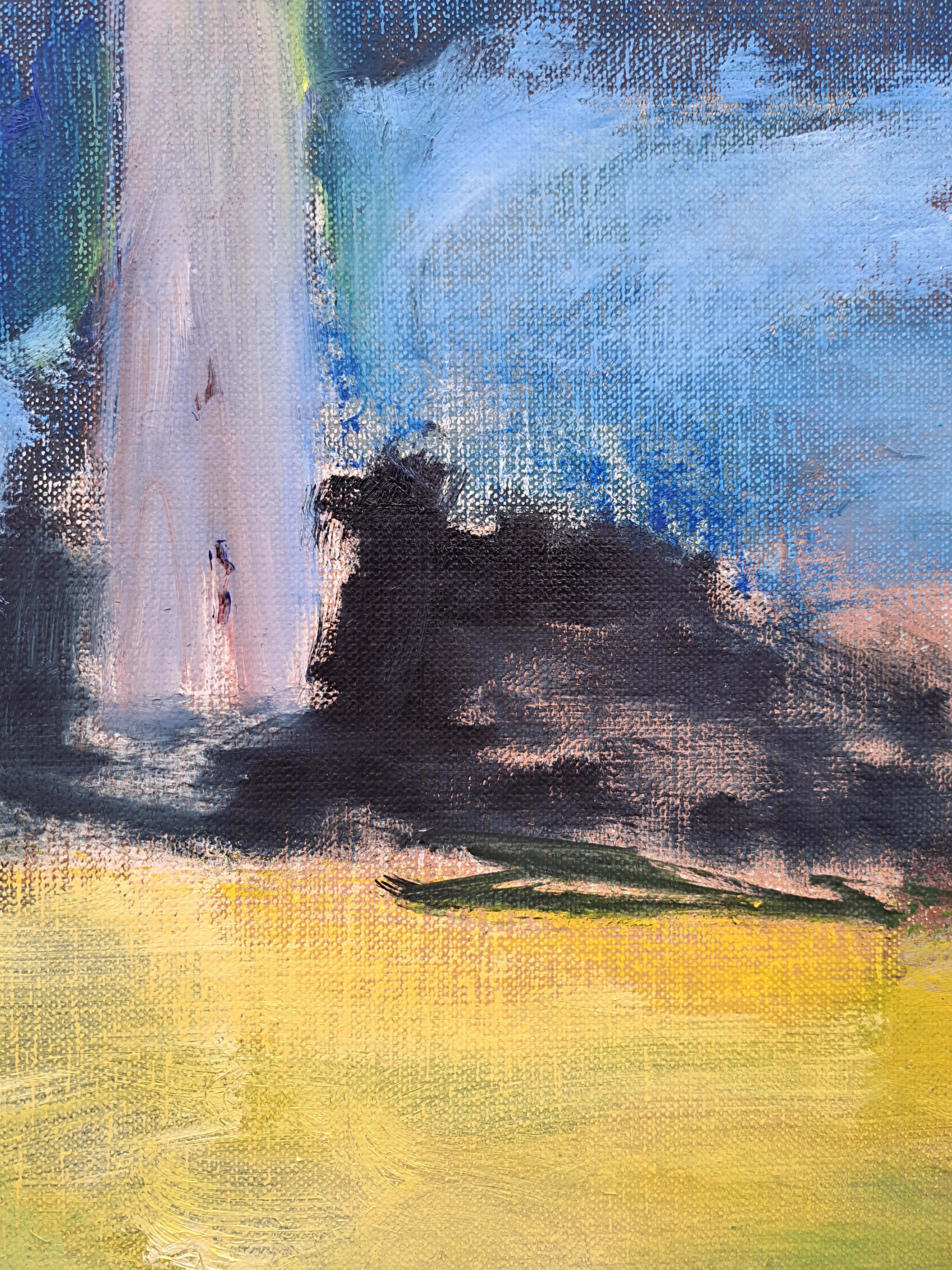 Lighthouse Expressive and gestural Painting Oleksandr Topchyi - Subjektiv.art