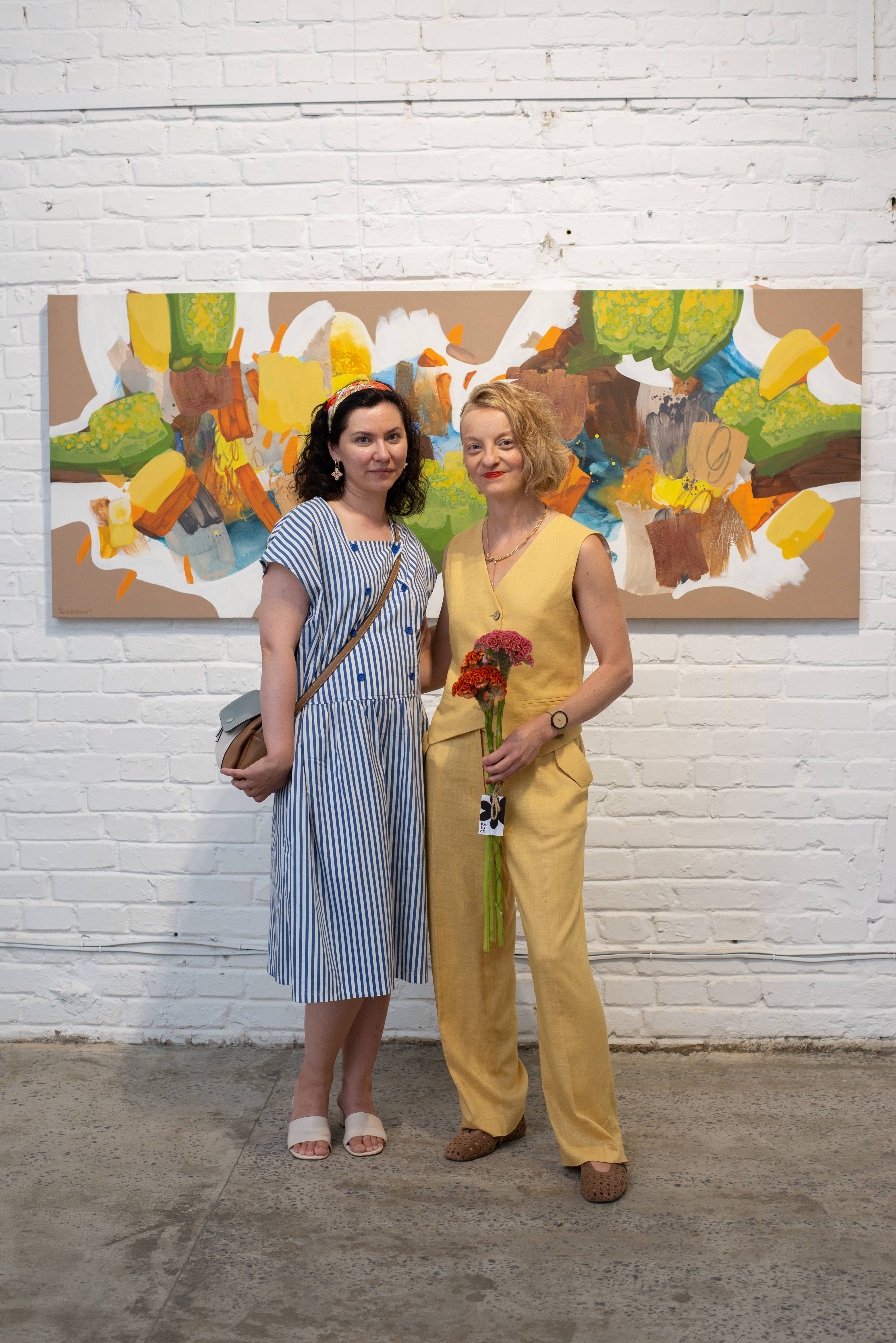 Big Horizon (Familiar Ground series) Abstract Painting Alena Kuznetsova - Subjektiv.art