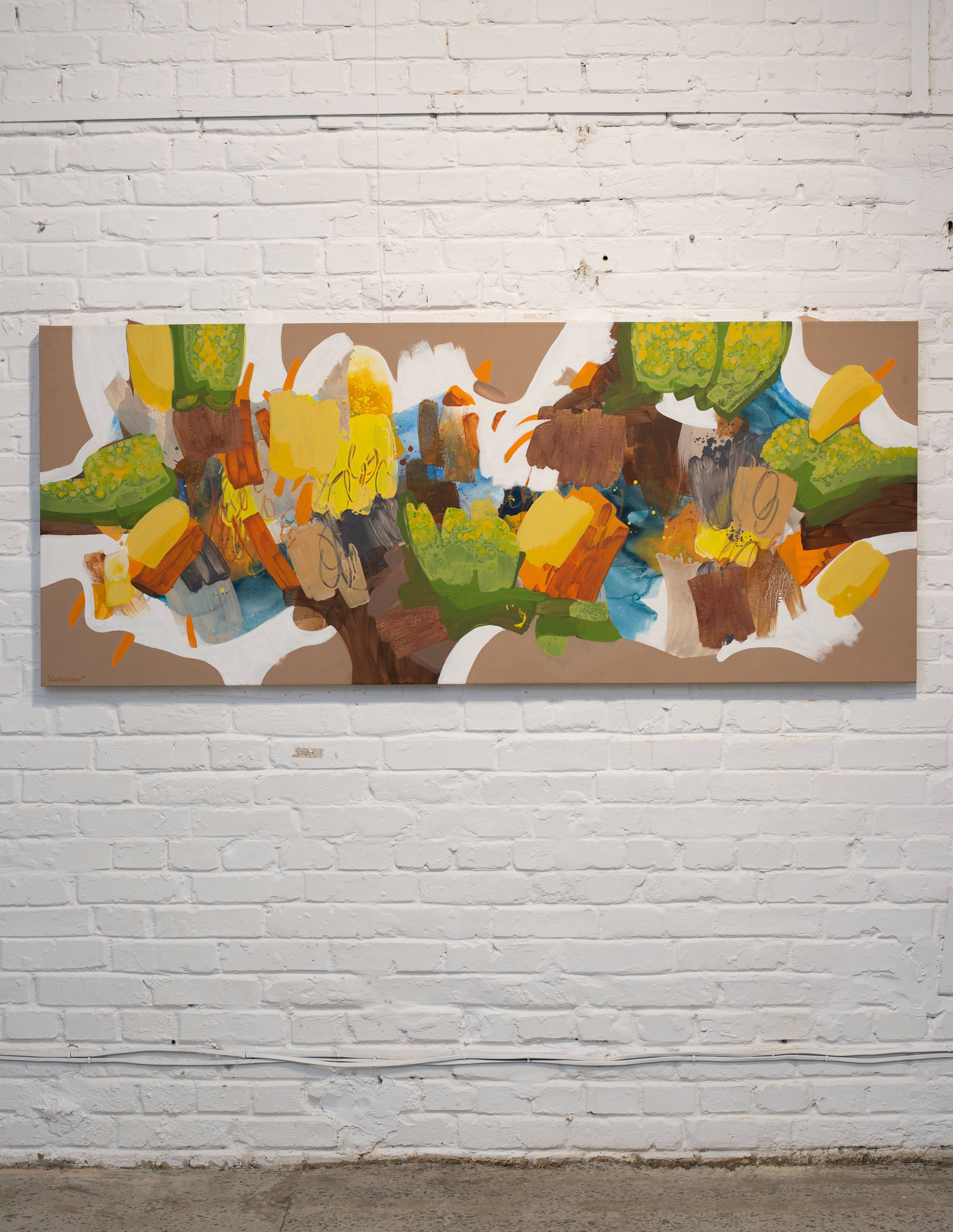 Big Horizon (Familiar Ground series) Abstract Painting Alena Kuznetsova - Subjektiv.art