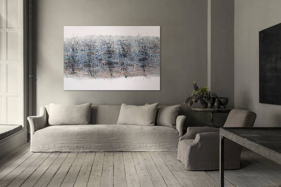 Horizontal 2 Abstract Painting Liudmila Davydenko - Subjektiv.art