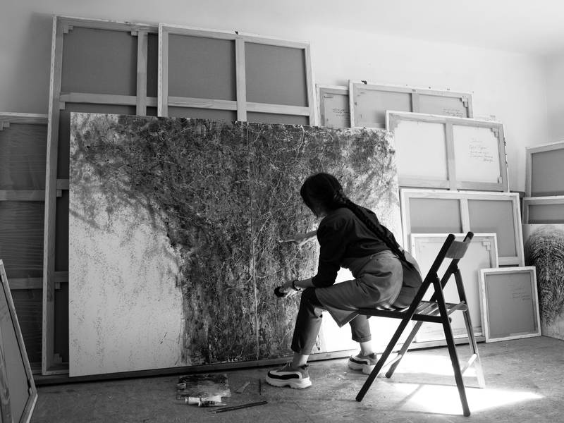 Tree of the elements diptych Painting Liudmila Davydenko - Subjektiv.art