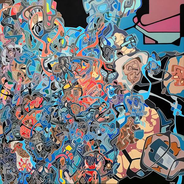 Artificial intelligence Abstract Painting Eugene Pokutnev - Subjektiv.art