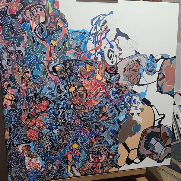 Artificial intelligence Abstract Painting Eugene Pokutnev - Subjektiv.art