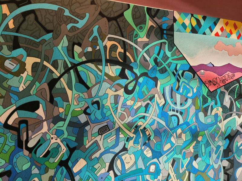 Peace is out there somewhere Abstract Painting Eugene Pokutnev - Subjektiv.art