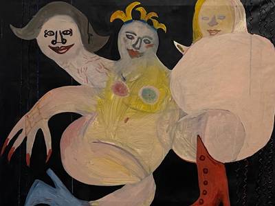 Woman Naive Painting Kateryna Kopeikina - Subjektiv.art