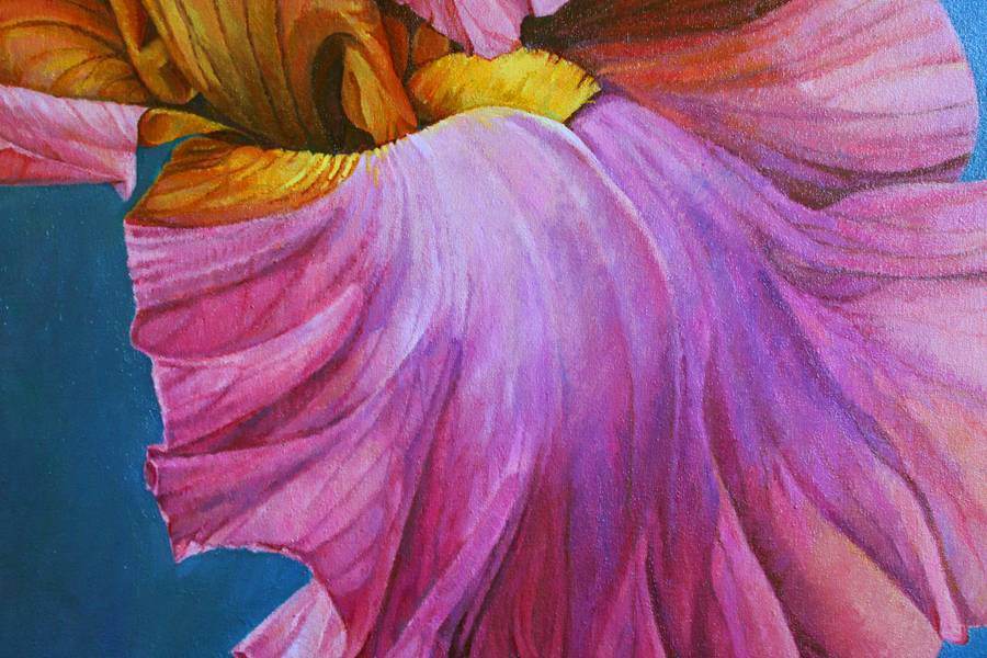 IRISES Fine Art Painting Olha Bobyr - Subjektiv.art