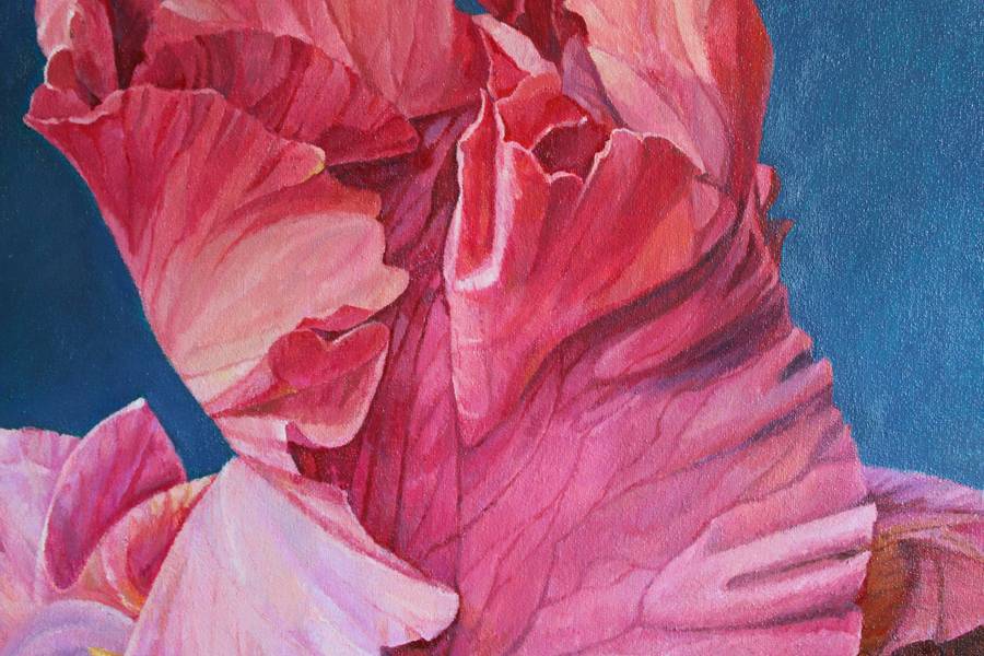 IRISES Fine Art Painting Olha Bobyr - Subjektiv.art