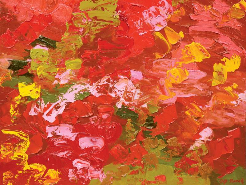 To Love or Not To Love  Abstract Painting Olha Bosak - Subjektiv.art
