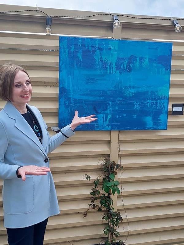 In the Embrace of Wind  Abstract Painting Olha Bosak - Subjektiv.art