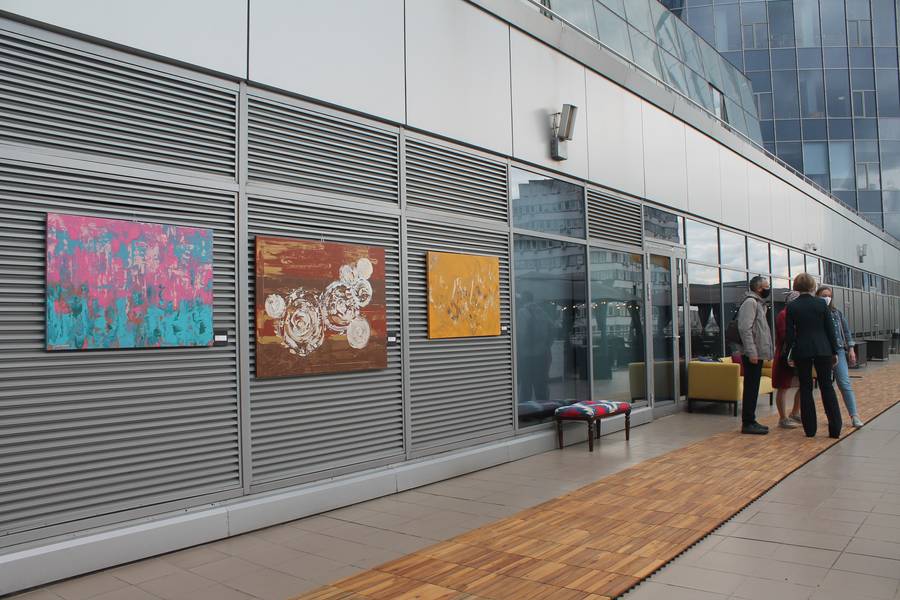 Clean Energy Abstract Painting Olha Bosak - Subjektiv.art