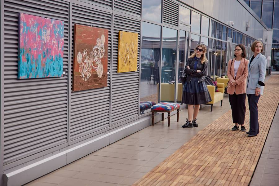 Clean Energy Abstract Painting Olha Bosak - Subjektiv.art