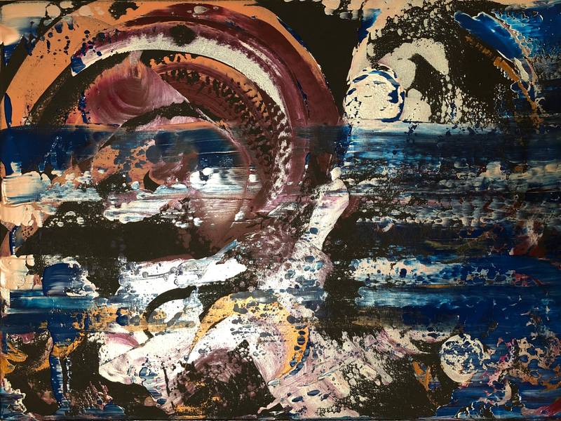 Loss of Energy  Expressive and gestural Painting Olha Bosak - Subjektiv.art