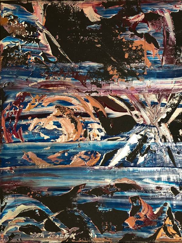 Loss of Energy  Expressive and gestural Painting Olha Bosak - Subjektiv.art