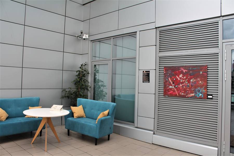 Volcanic Energy Abstract Painting Olha Bosak - Subjektiv.art